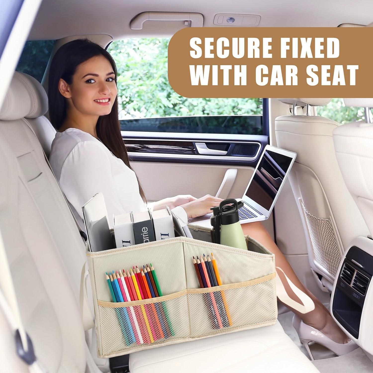 Organizador de Asiento Plegable Honeydak Beige para Auto