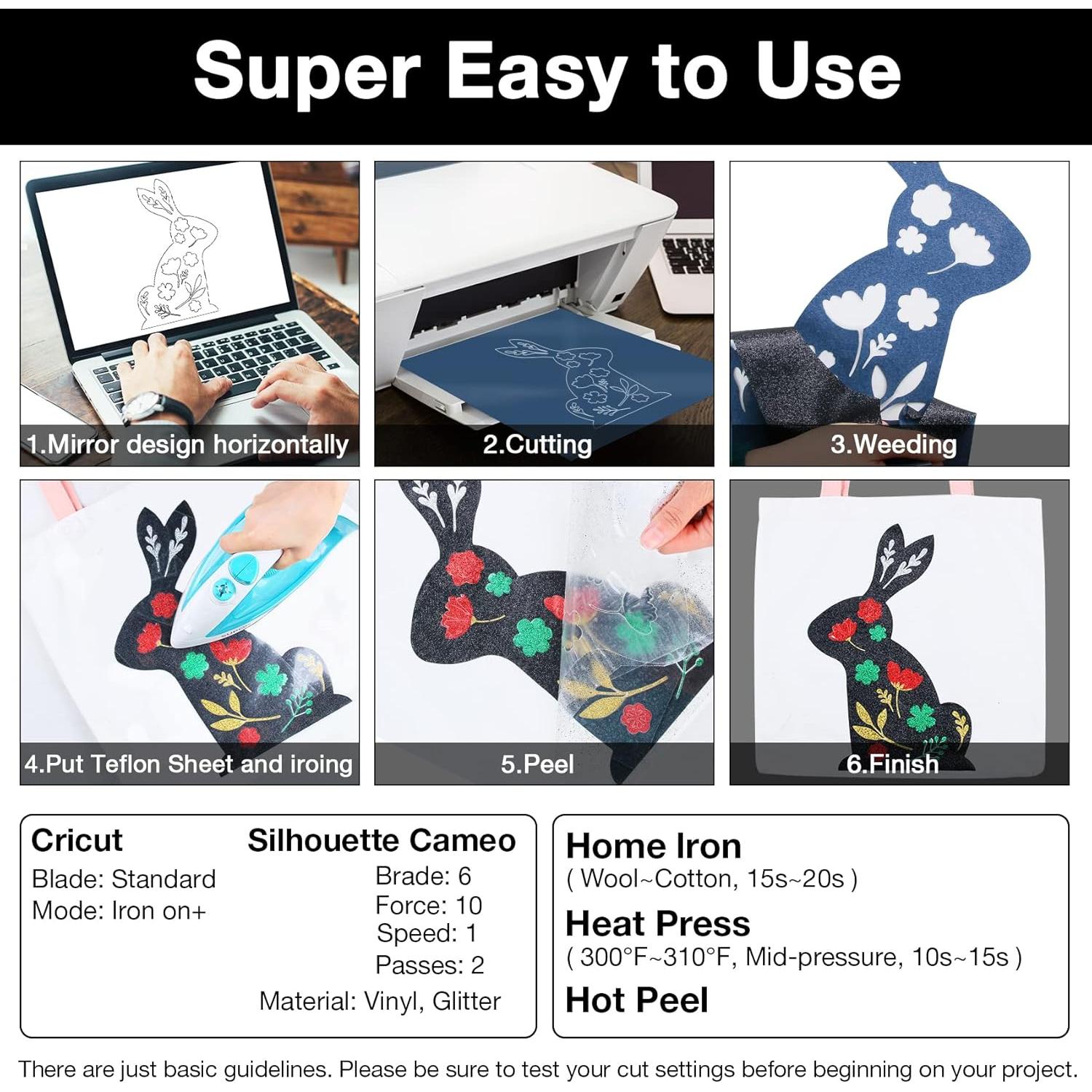 Vinilo de Transferencia Térmica Brillante TORC 30 cm x 1.5 m Negro