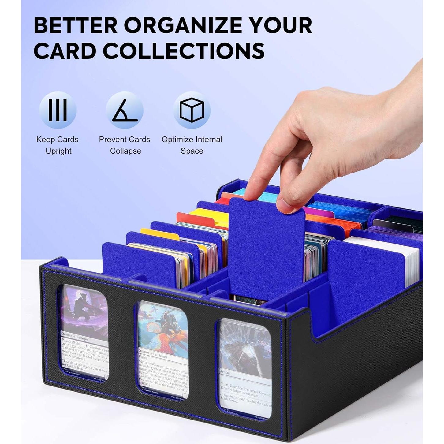 Divisores de Cartas MoKo 12PCS para Almacenamiento MTG TCG Azul