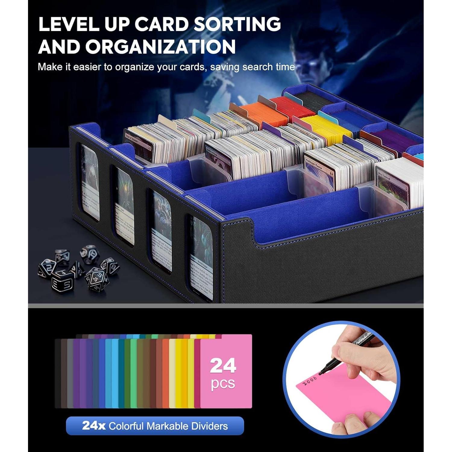 Caja de Almacenamiento MoKo para 3000 Cartas con Ventanas