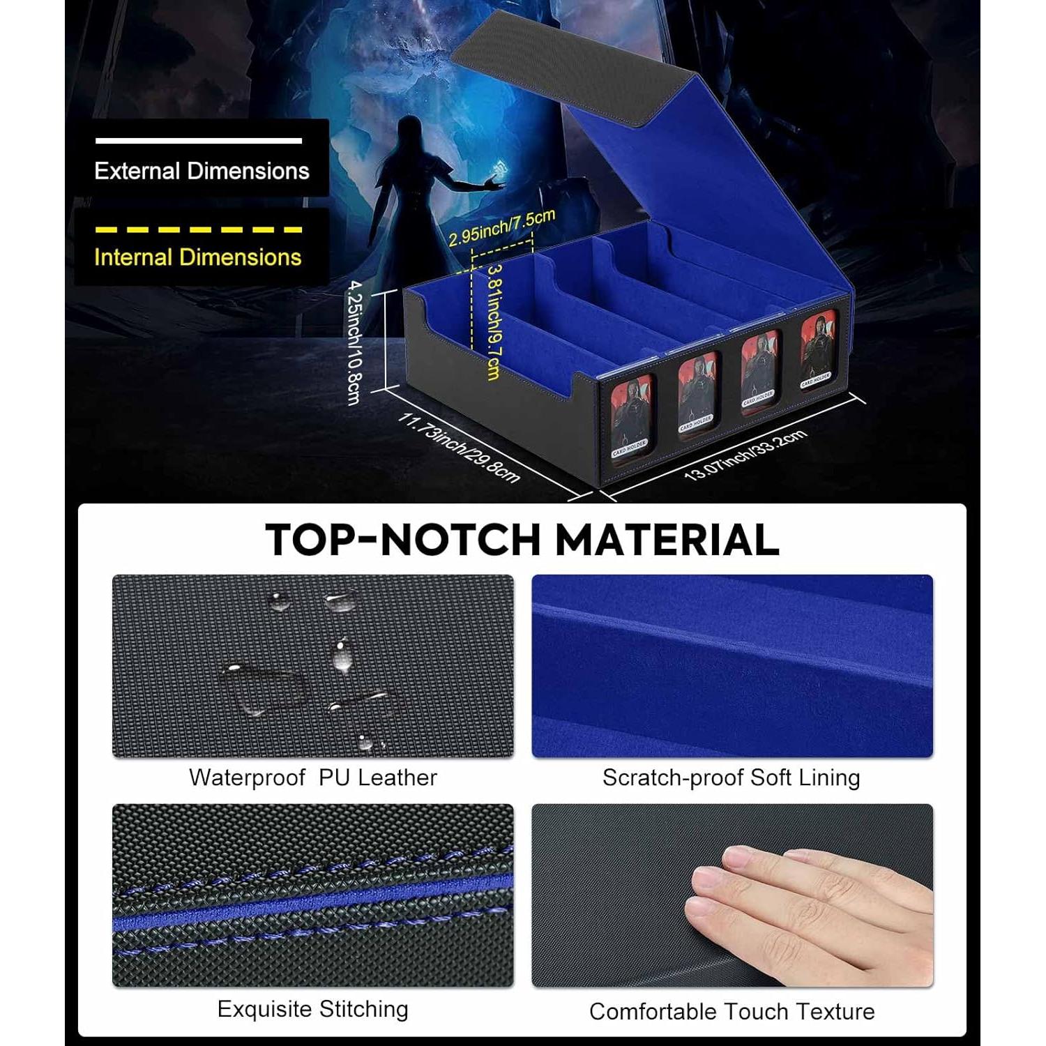 Caja de Almacenamiento MoKo para 3000 Cartas con Ventanas