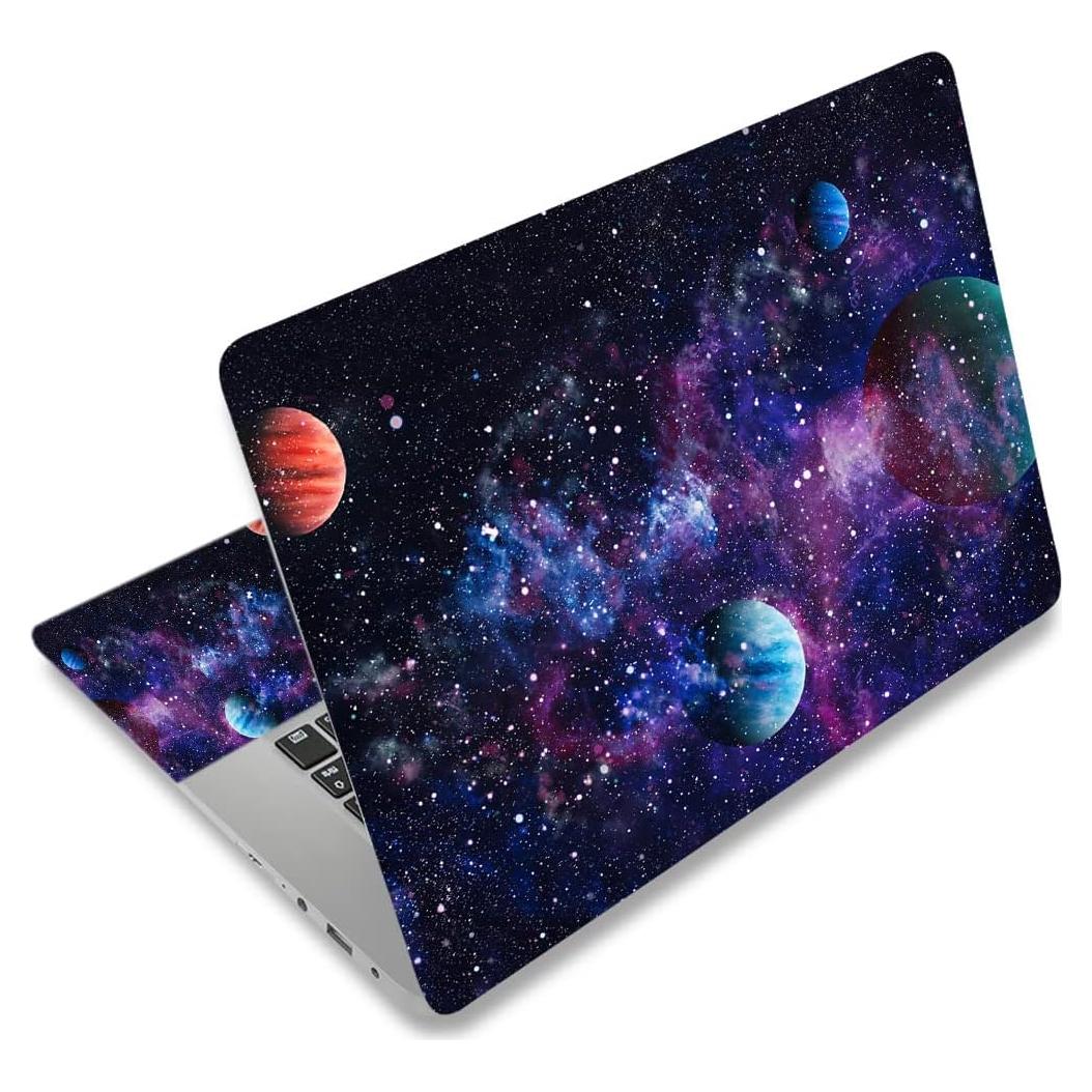 Pegatina para Laptop 15.6" Huaduo - Vinilo Reutilizable Azul y Púrpura