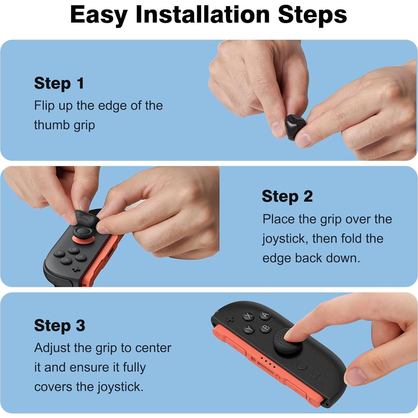 Agarraderas de Pulgar WEOTOO para Nintendo Switch 2 - Negro