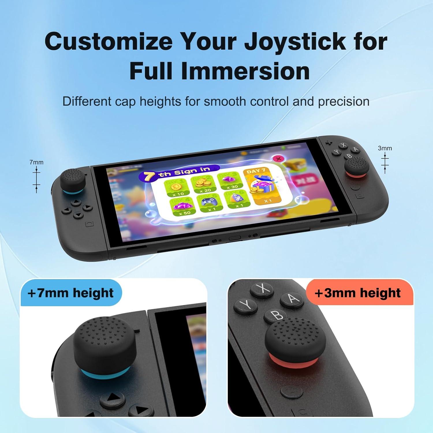 Agarraderas de Pulgar WEOTOO para Nintendo Switch 2 - Negro