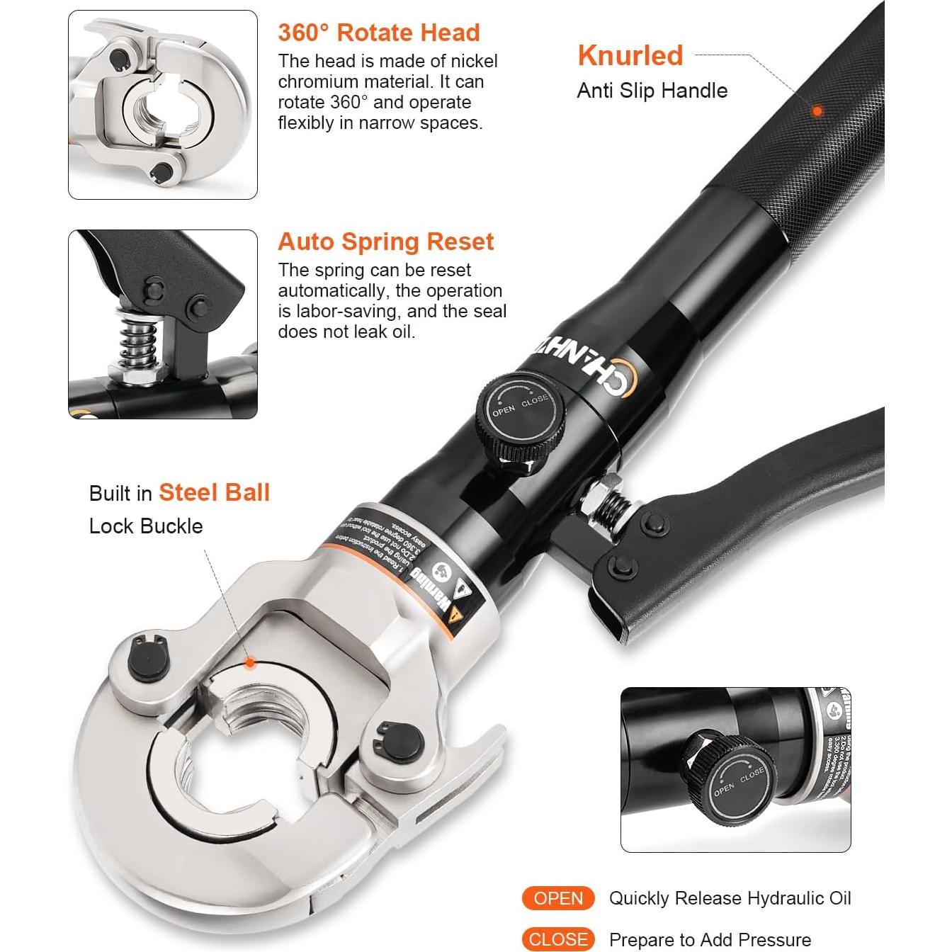 Kit de Prensado de Tubería PEX CHANHYD AL-1632 5.28 kg