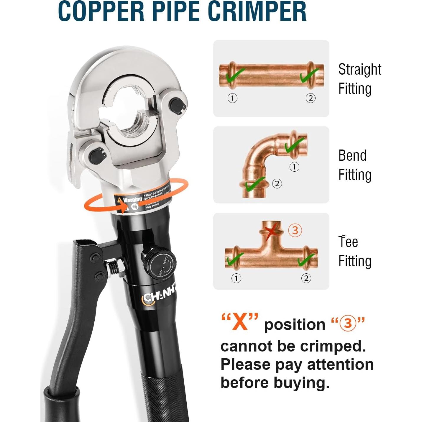 Kit de Prensado de Tubería PEX CHANHYD AL-1632 5.28 kg