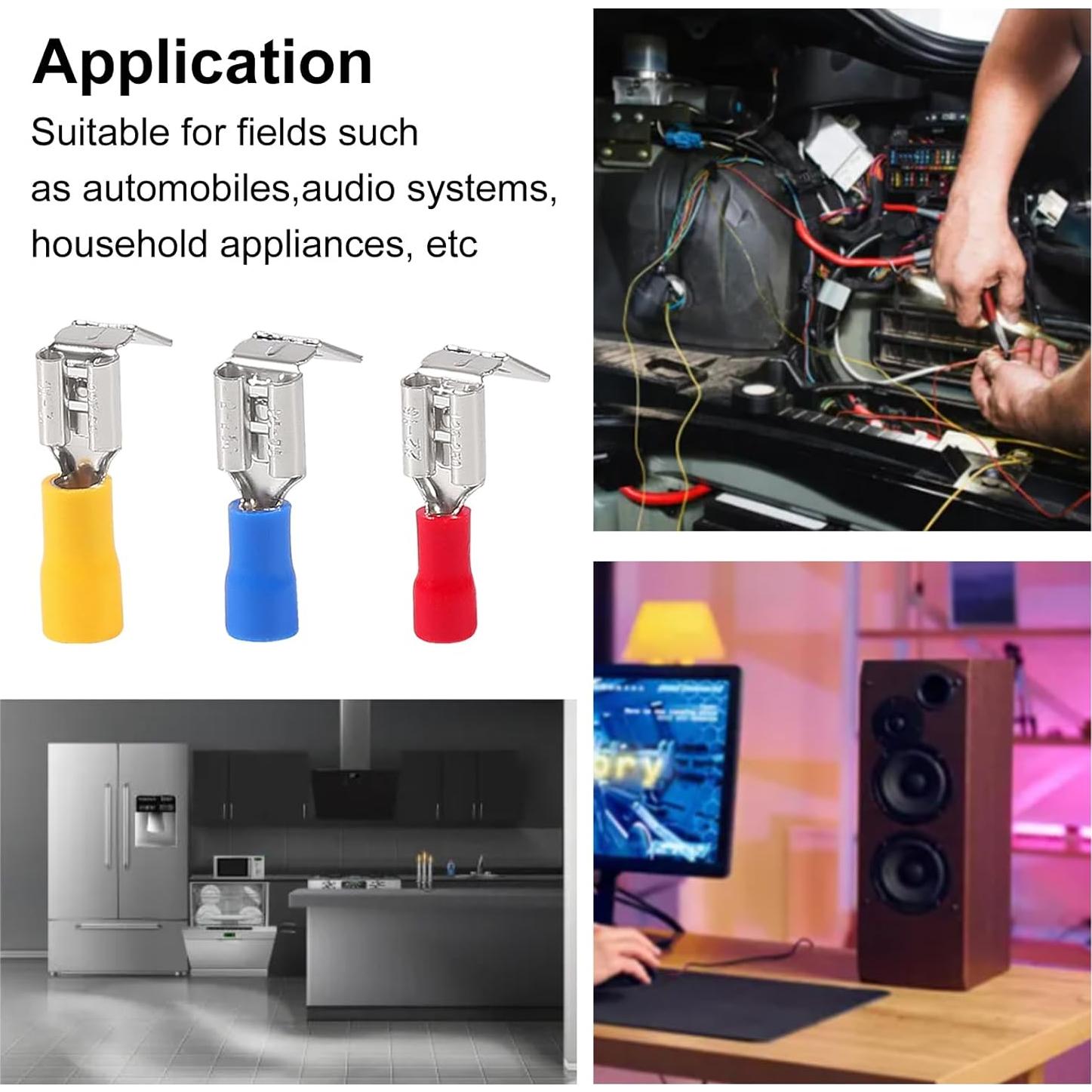 Kit 140 Conectores Termocontraíbles Piggyback Meimom 22-10 AWG