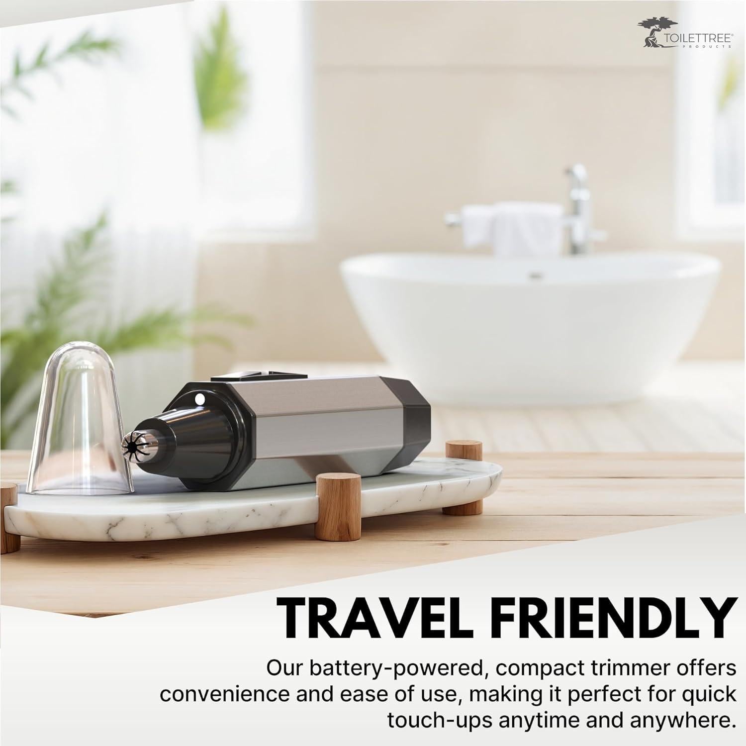 Recortador de Vello Nasal ToiletTree Acero Inoxidable LED