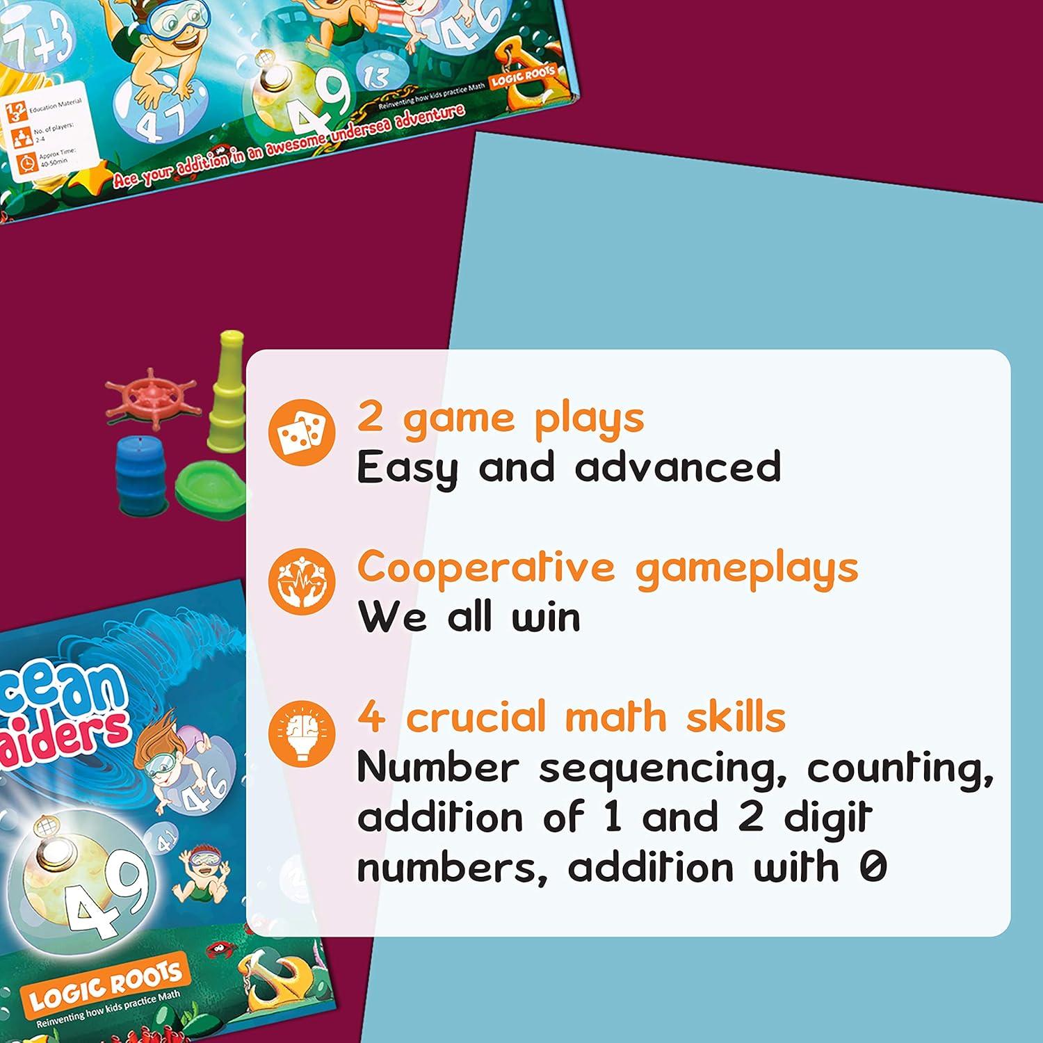 Juego de Suma Ocean Raiders - LogicRoots, 5 a 7 años