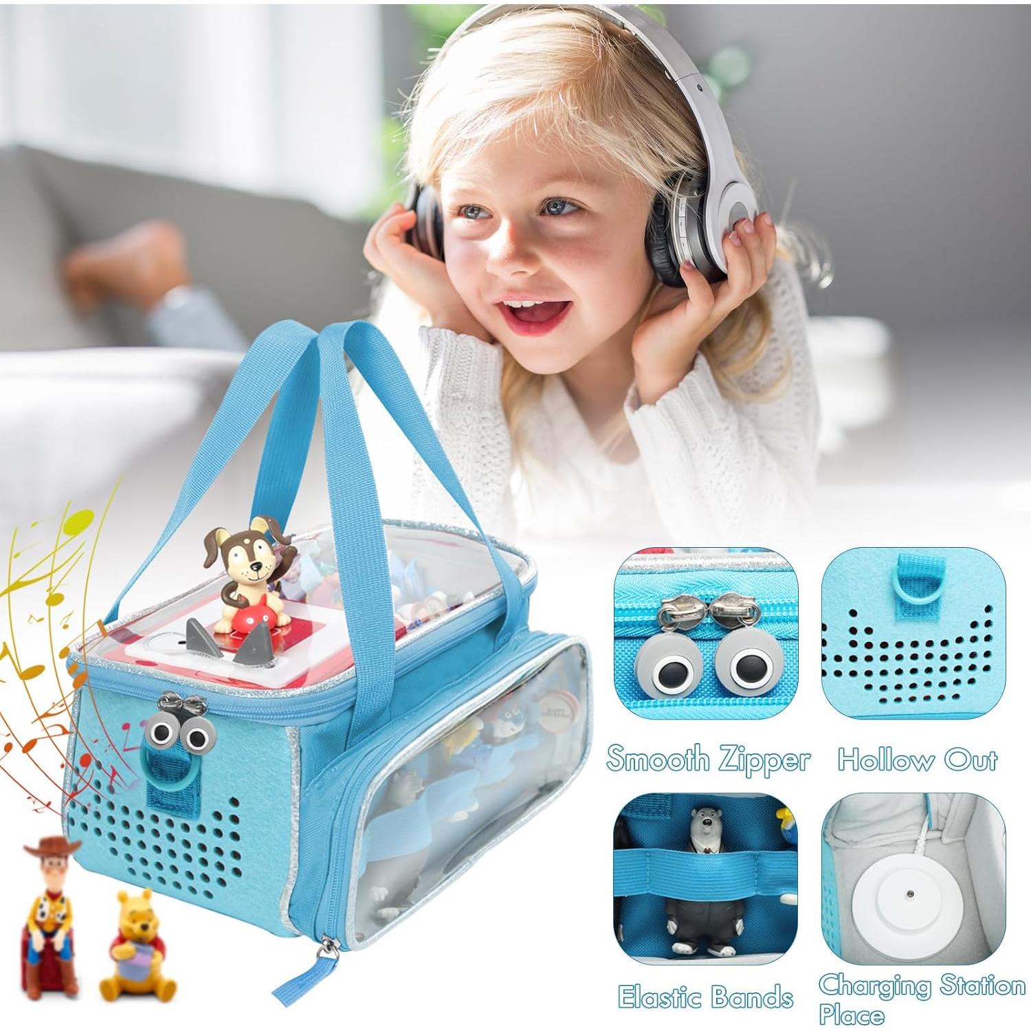 Funda de Transporte SFYBYHEART para Toniebox y Tonies Azul