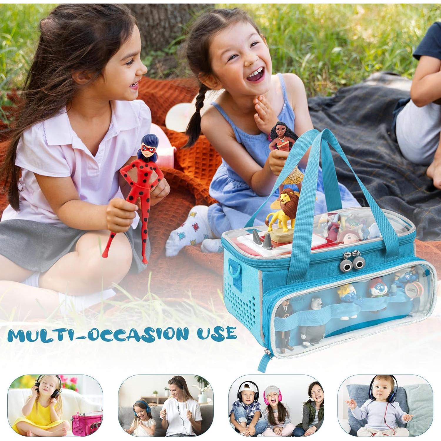 Funda de Transporte SFYBYHEART para Toniebox y Tonies Azul