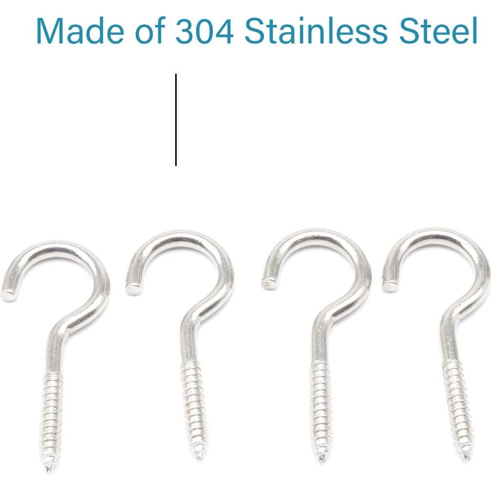 20 Tornillos Ojos Acero Inoxidable 304 M3 4.1 cm IMScrews