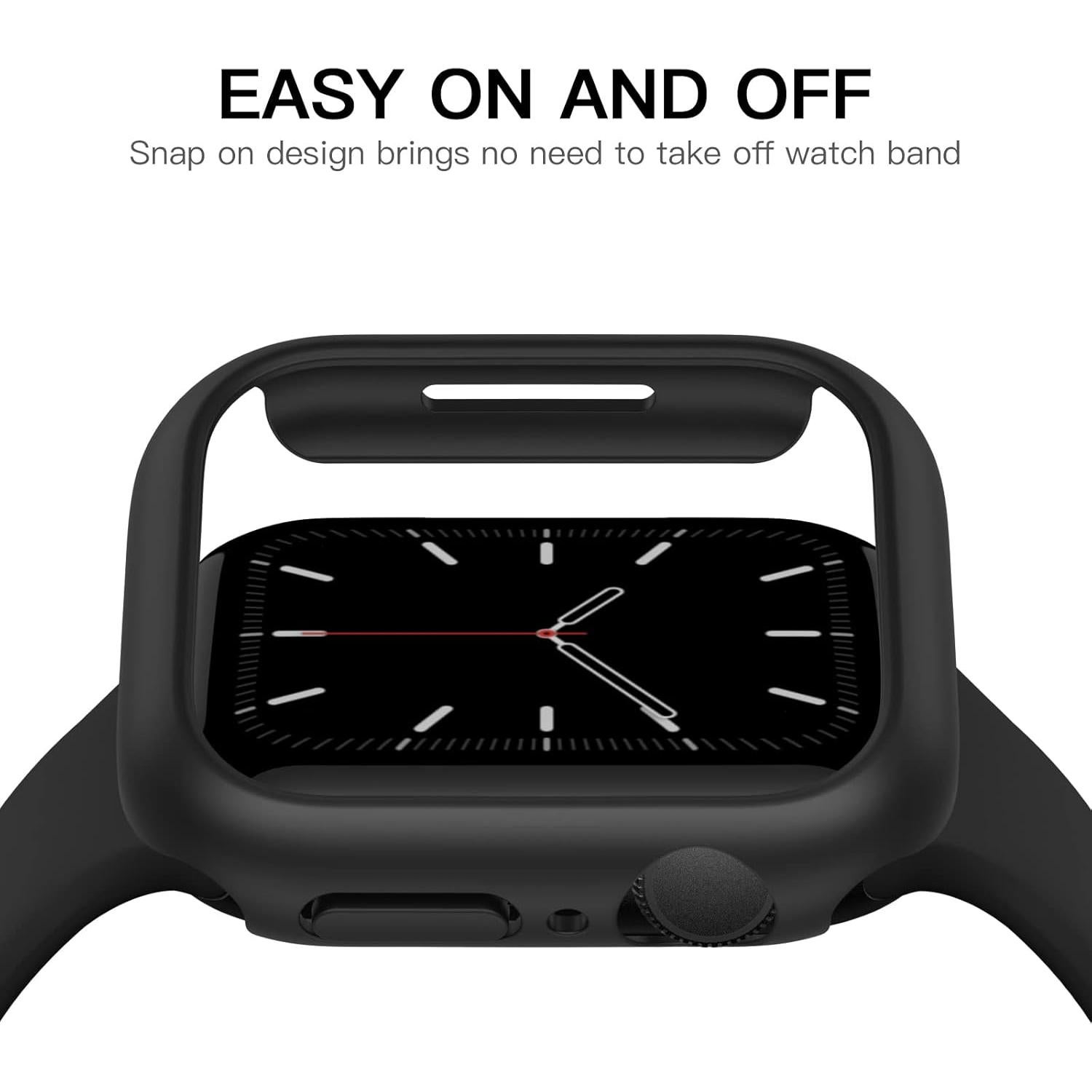 Funda Dura Recoppa para Apple Watch 41mm Series 7/8/9 Negra