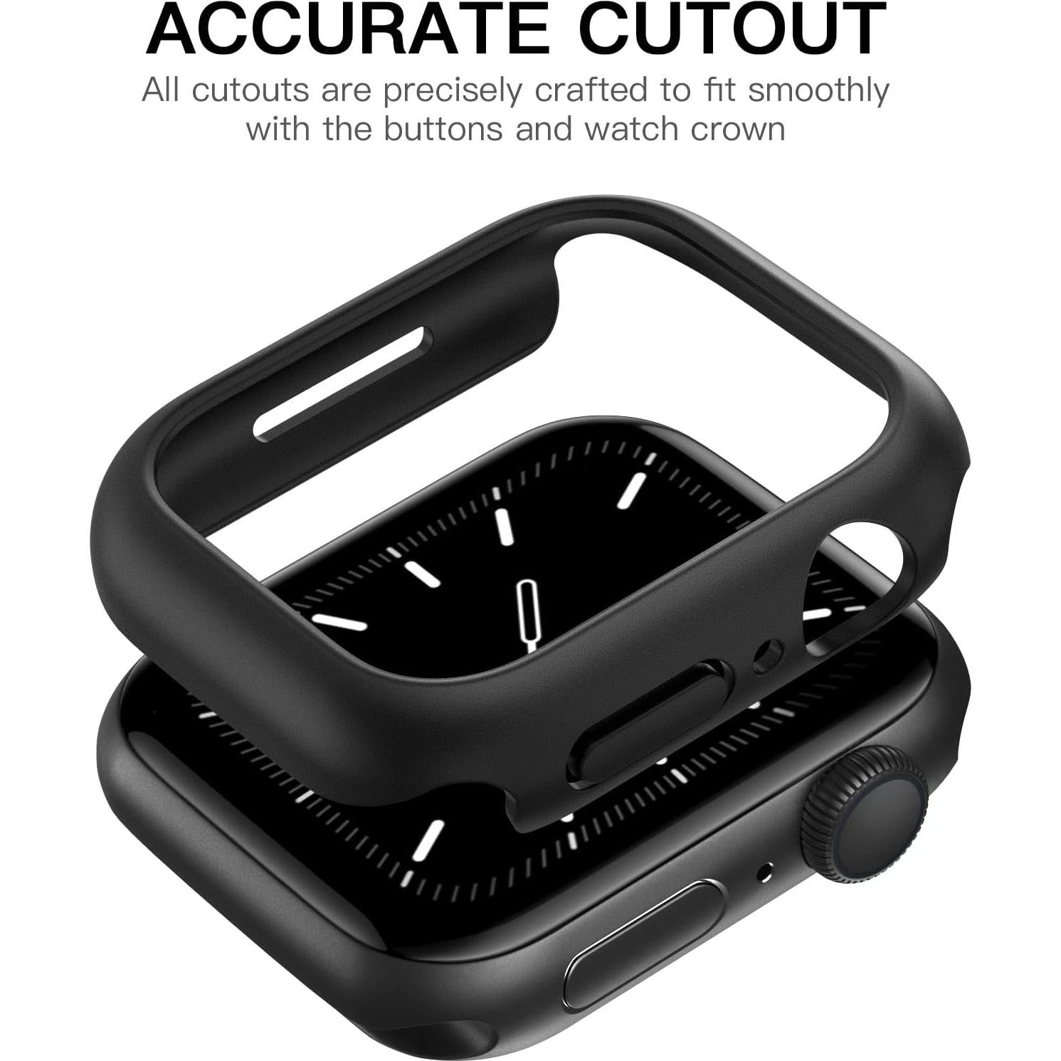 Funda Dura Recoppa para Apple Watch 41mm Series 7/8/9 Negra