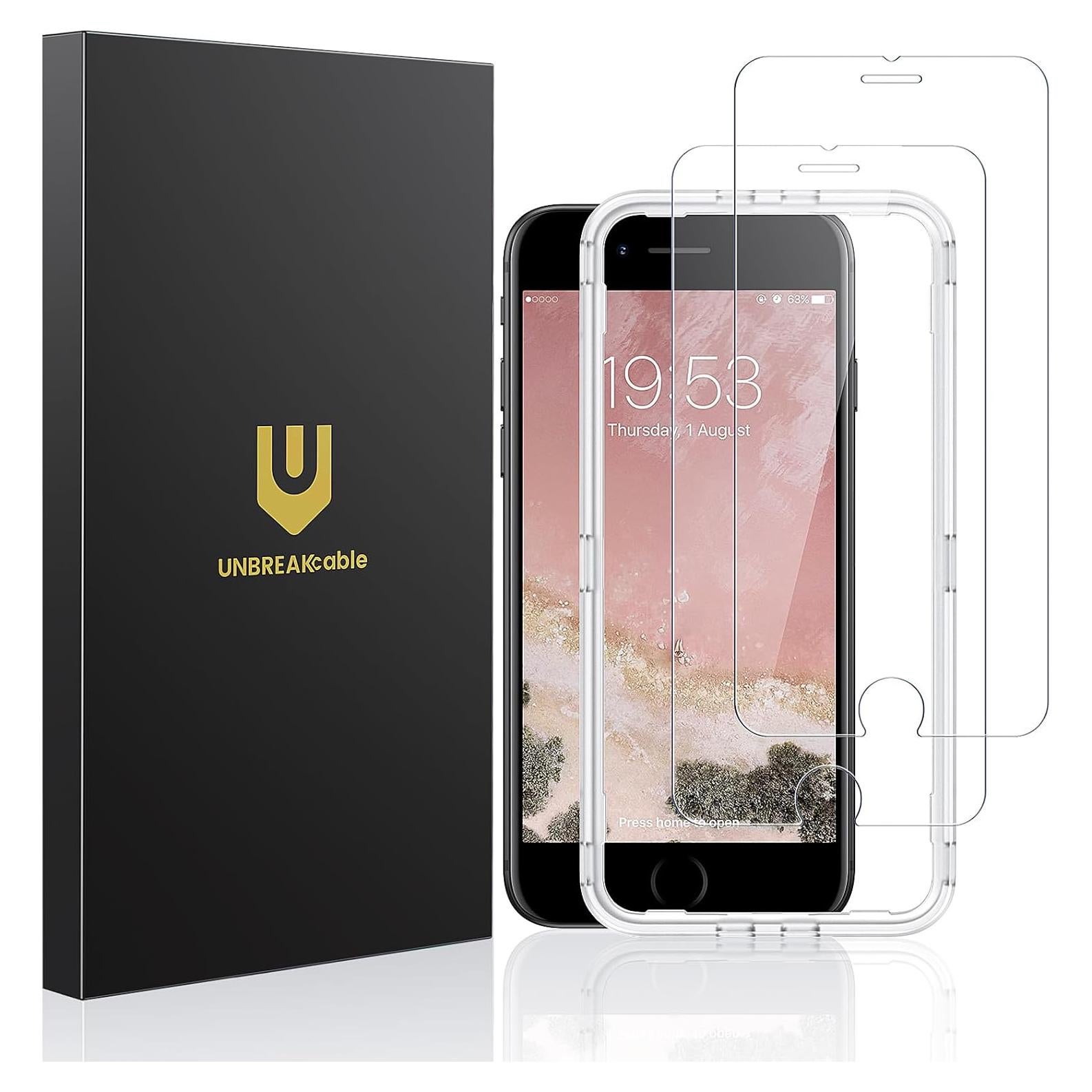 Protector de Pantalla Vidrio Templado UNBREAKcable para iPhone 7/8/SE