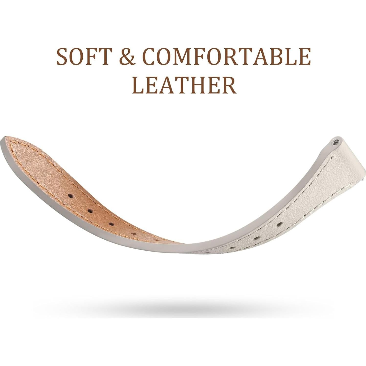 Correa de Cuero 20mm GEAK para Galaxy Watch 7/6/5/4/Active 2