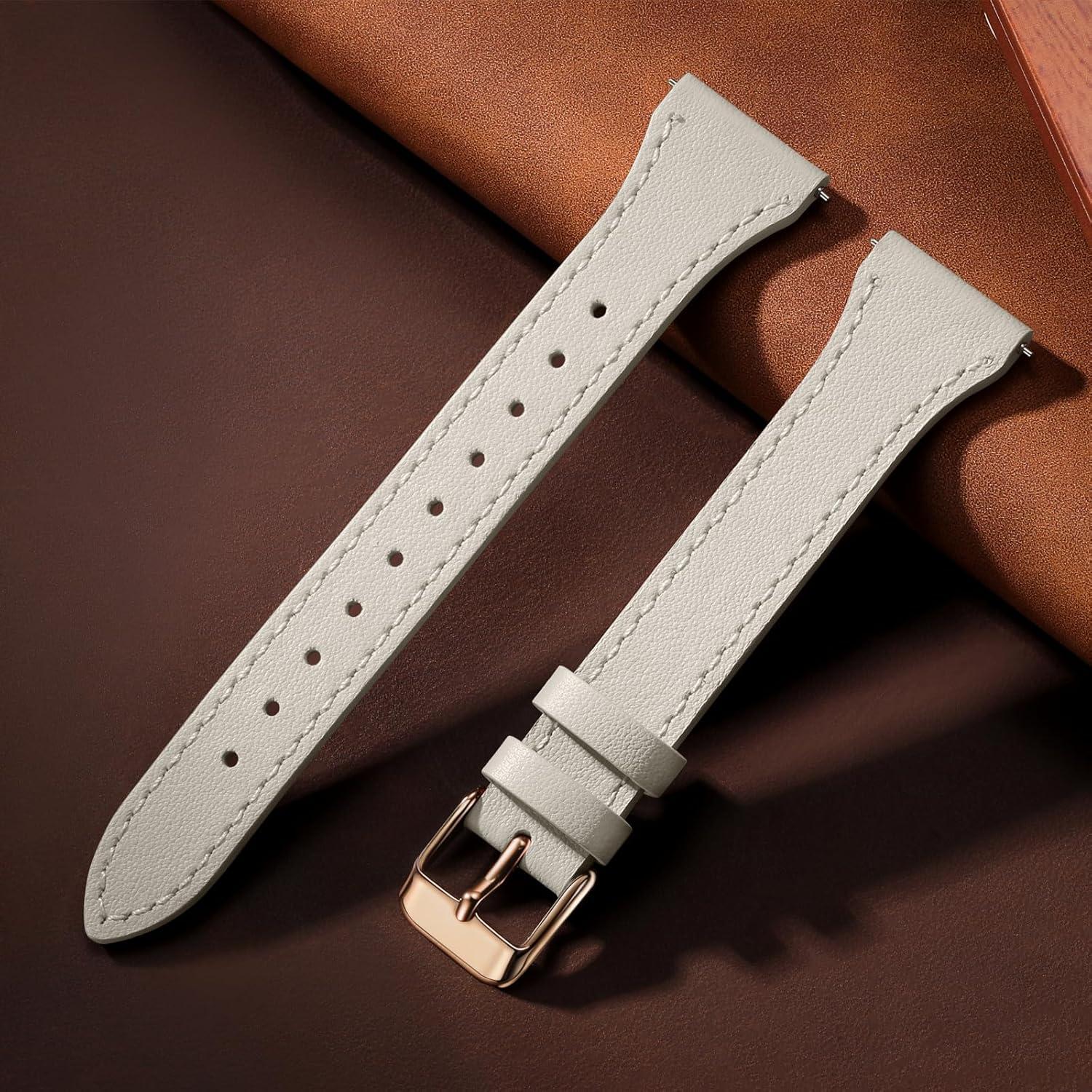 Correa de Cuero 20mm GEAK para Galaxy Watch 7/6/5/4/Active 2