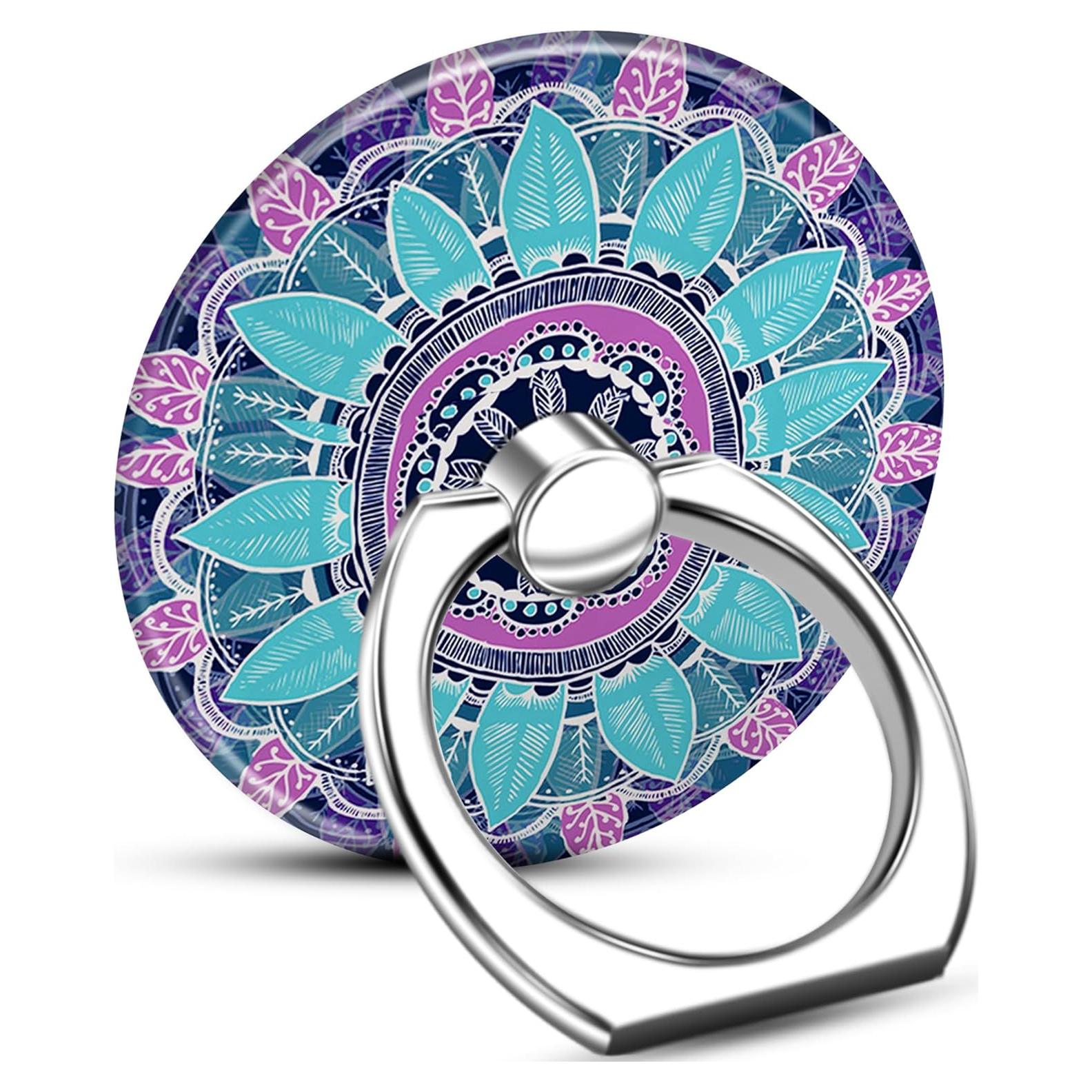 Soporte de Anillo para Teléfono TACOMEGE Azul Bohemio 3.81cm