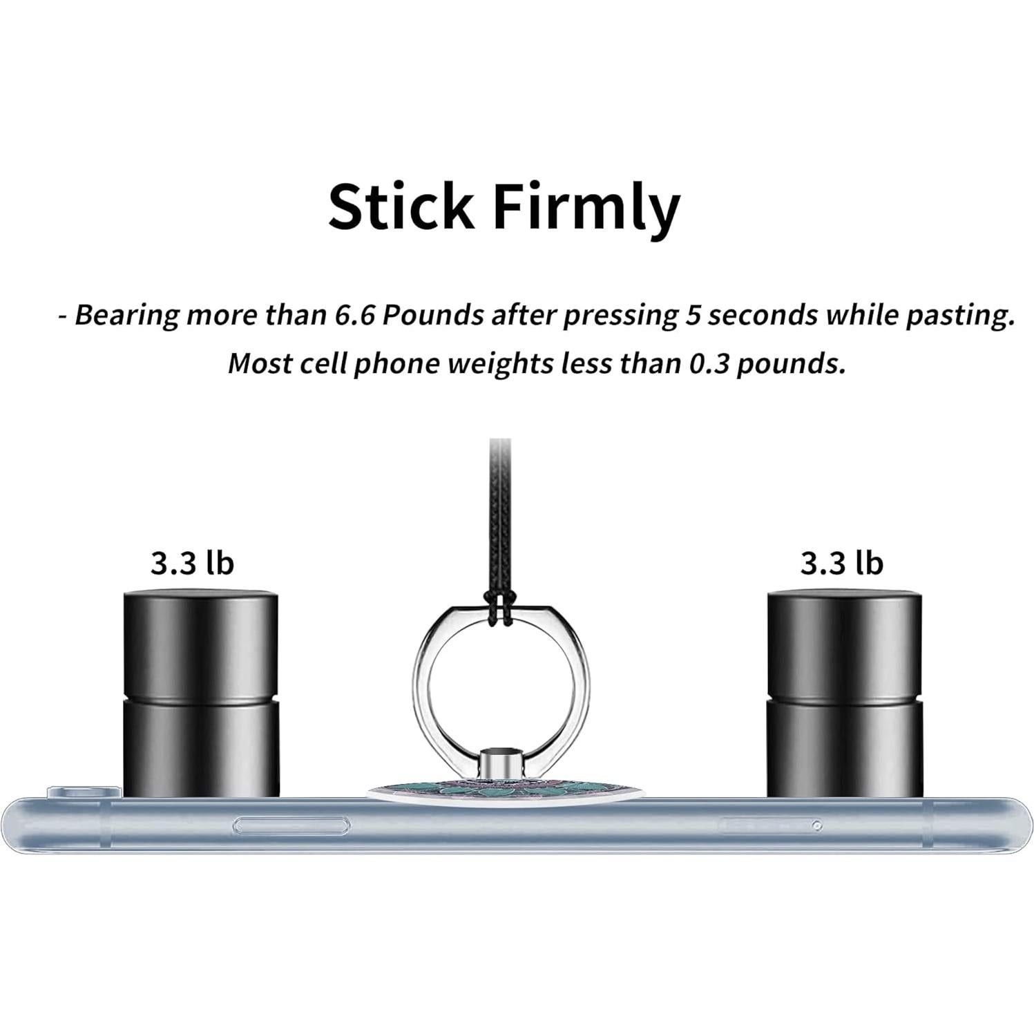 Soporte de Anillo para Teléfono TACOMEGE Azul Bohemio 3.81cm