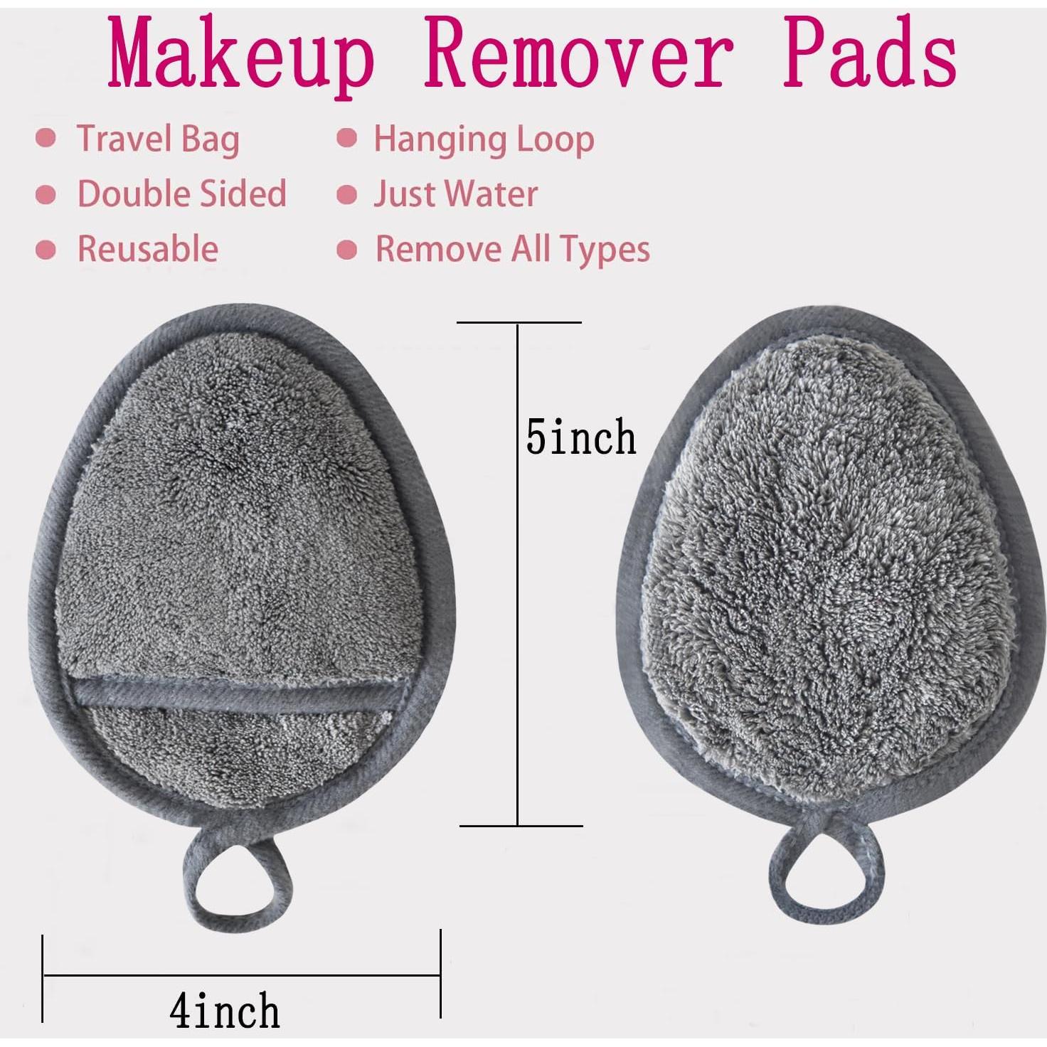 Discos Desmaquillantes Reutilizables VIcolour 6 Piezas Gris