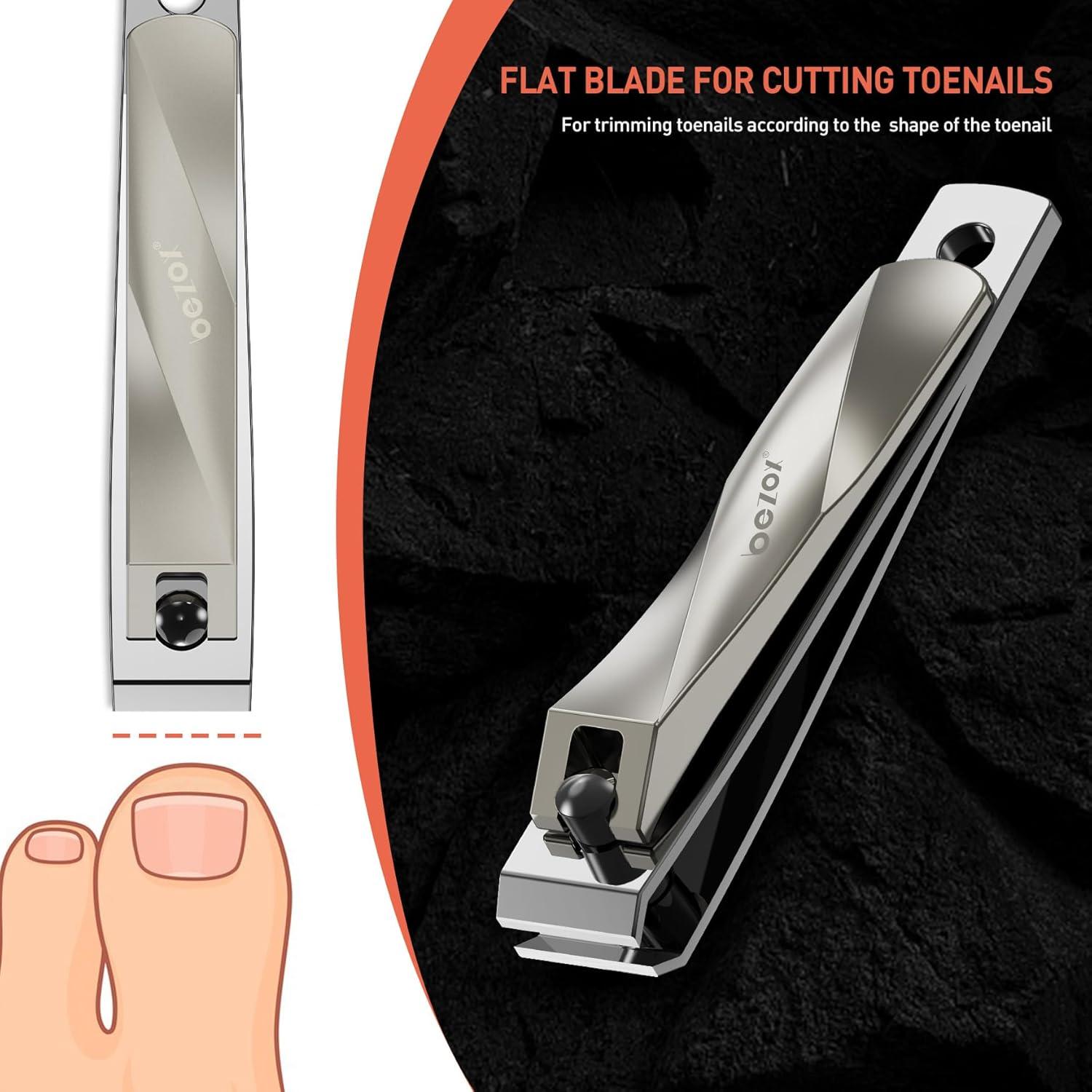 Cortauñas para Pies BEZOX - Acero Inoxidable, Ergonomico