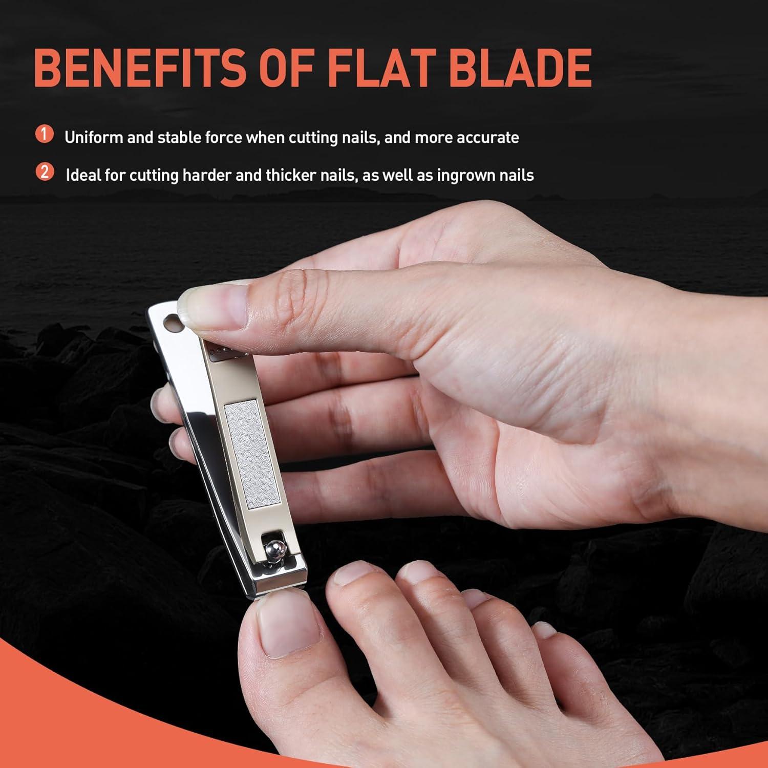 Cortauñas para Pies BEZOX - Acero Inoxidable, Ergonomico