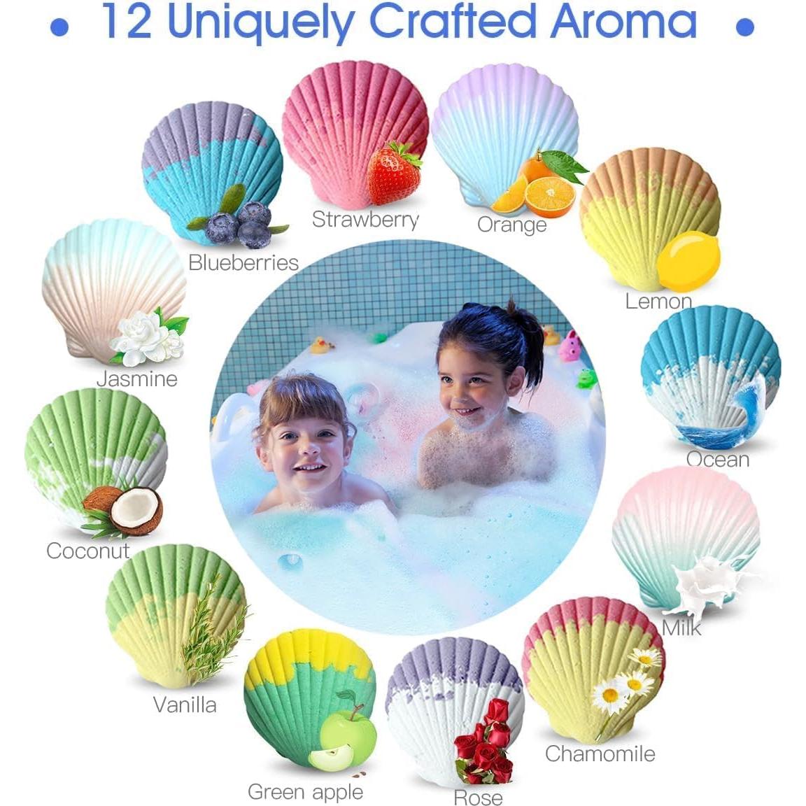 Bombas de baño para niños Kims Cosiart - 20 sorpresas con juego de pesca