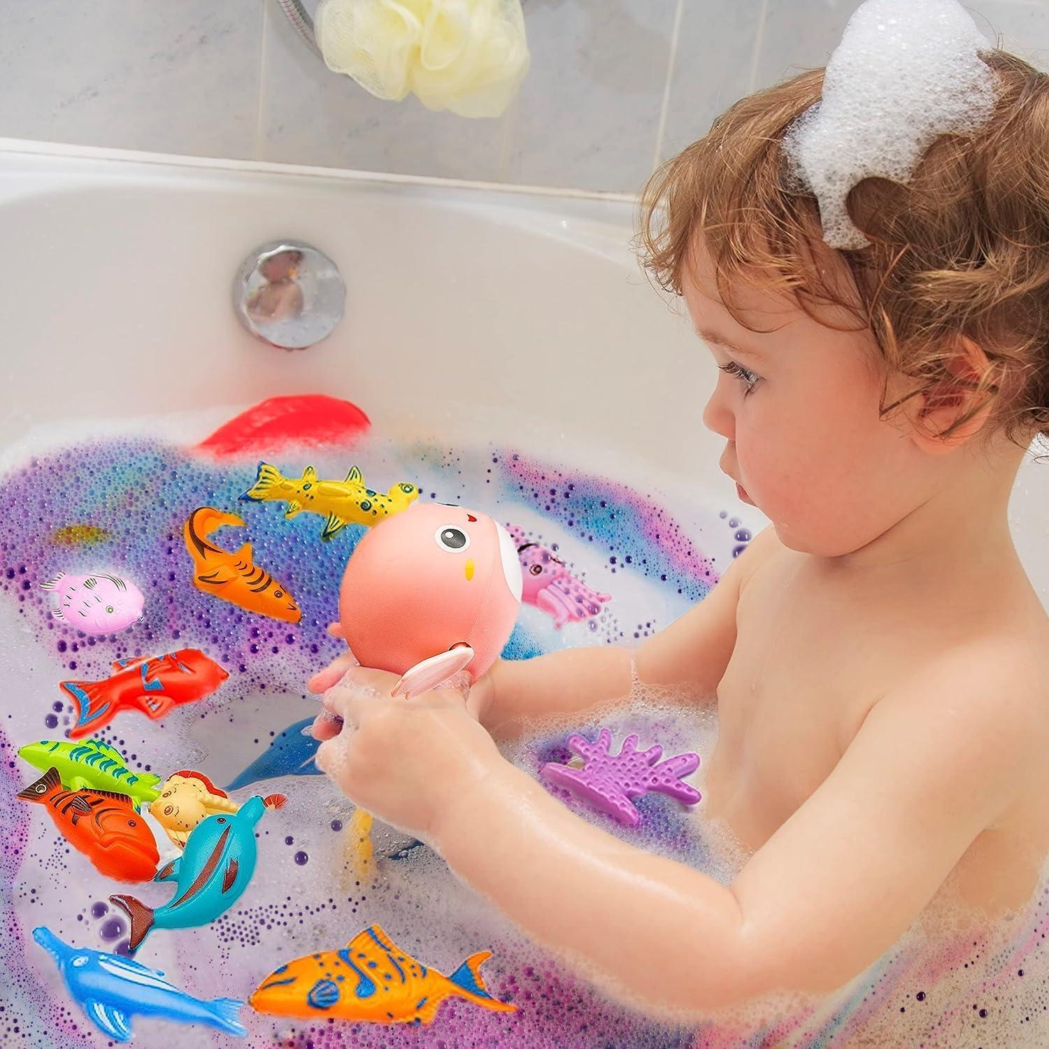 Bombas de baño para niños Kims Cosiart - 20 sorpresas con juego de pesca