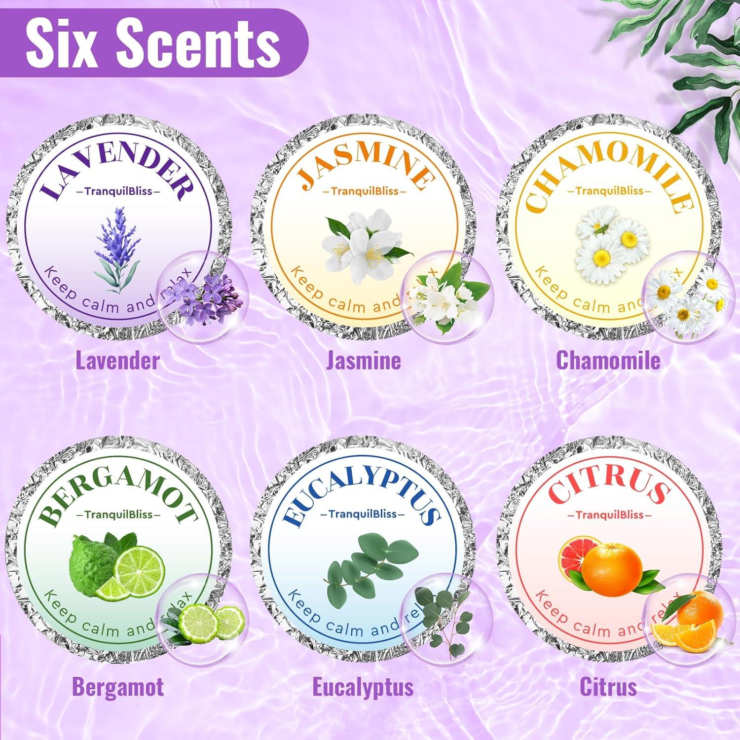 Bombas de Ducha TranquilBliss Set de 6 Tabletas Aromáticas