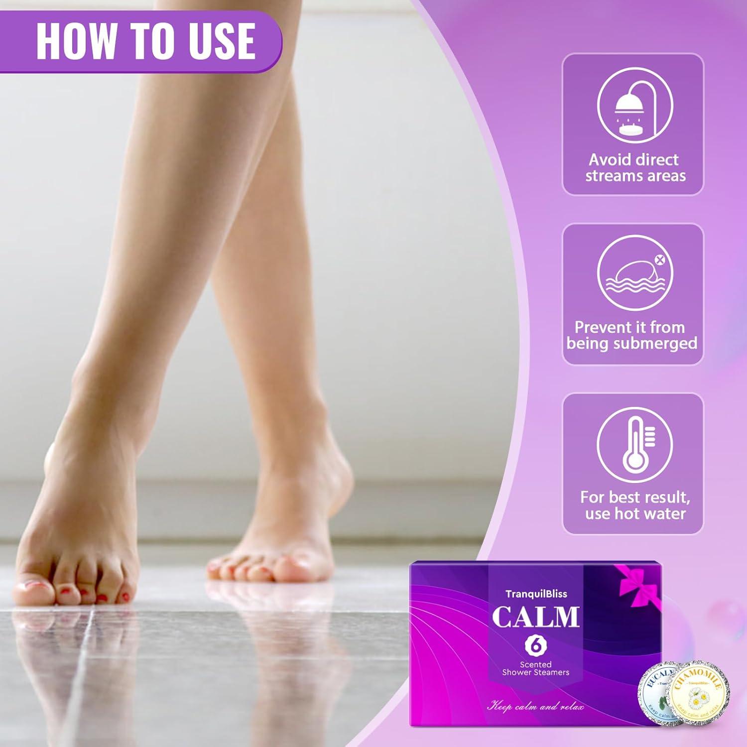 Bombas de Ducha TranquilBliss Set de 6 Tabletas Aromáticas