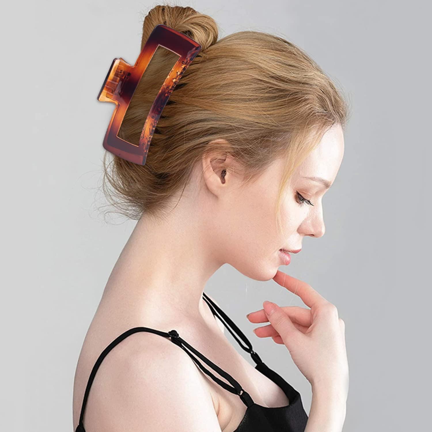 Paquete de 4 Pinzas para el Cabello Extra Grande Maorulu 12.7 cm