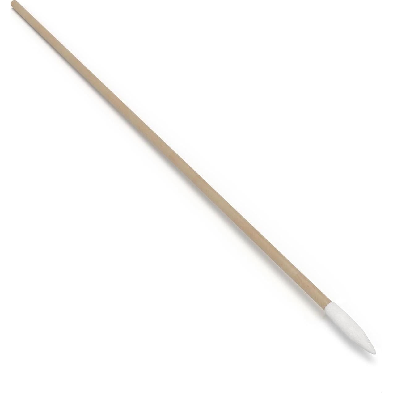 MG Chemicals 8112A Single Headed Tapered Cotton Swab Bonded on a 6" Birch Shaft, Bag of 100 Swab (Pack of 100)