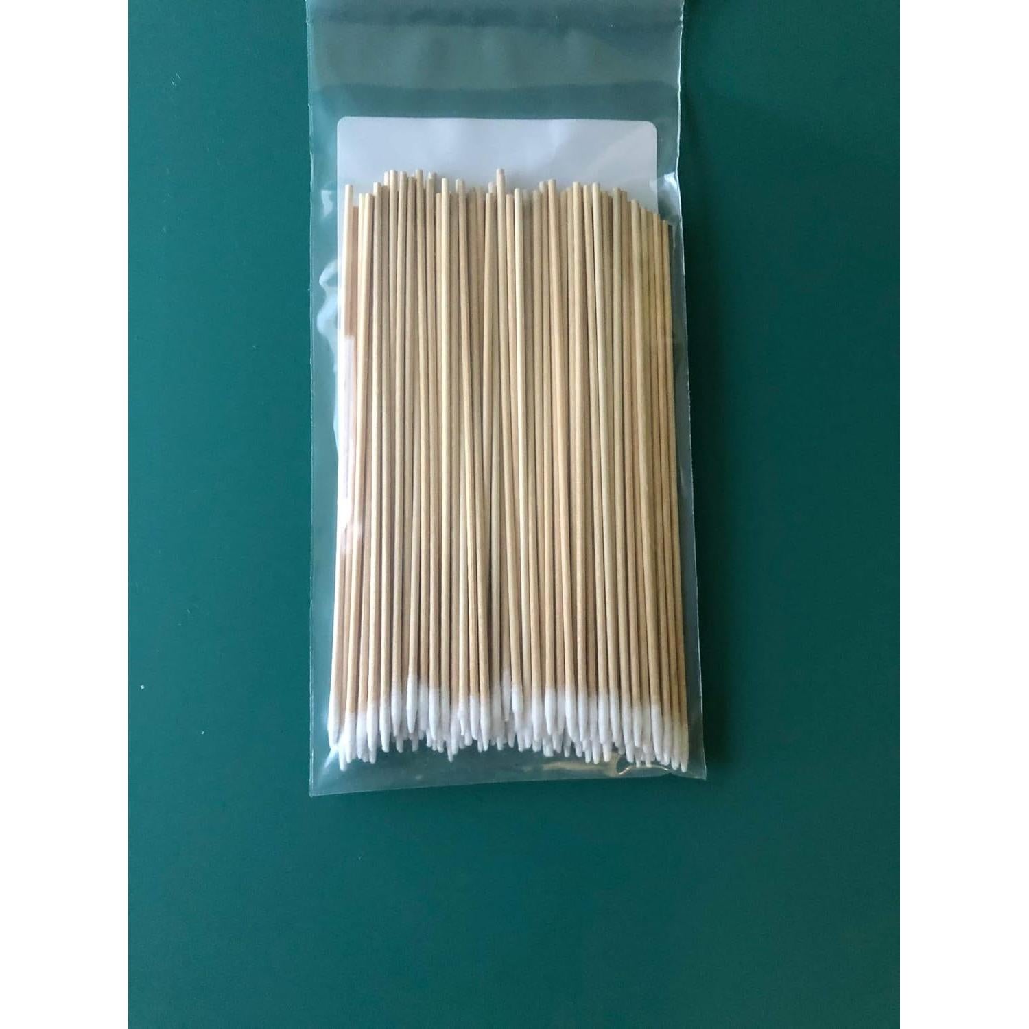 MG Chemicals 8112A Single Headed Tapered Cotton Swab Bonded on a 6" Birch Shaft, Bag of 100 Swab (Pack of 100)