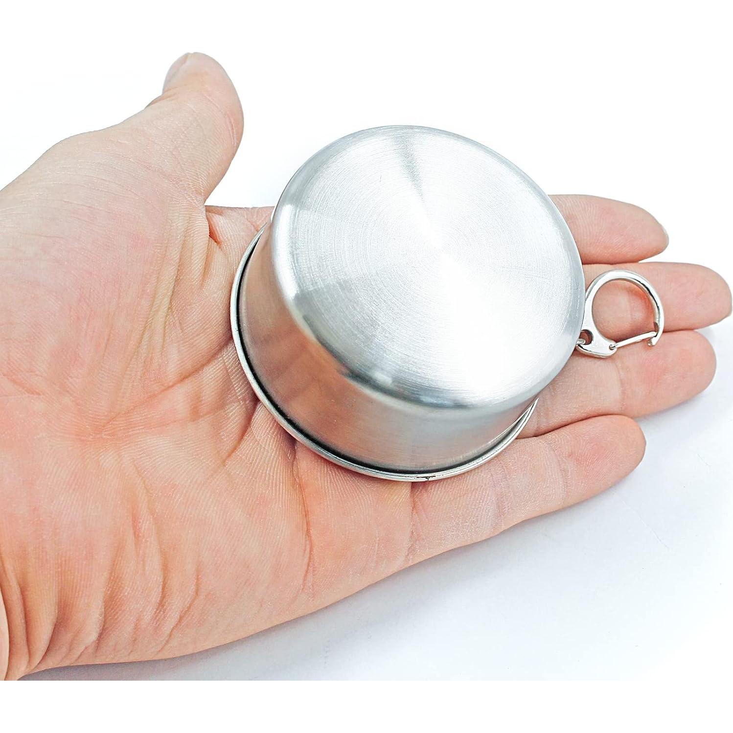 Taza de Viaje Plegable Litoexpe 150ml Acero Inoxidable