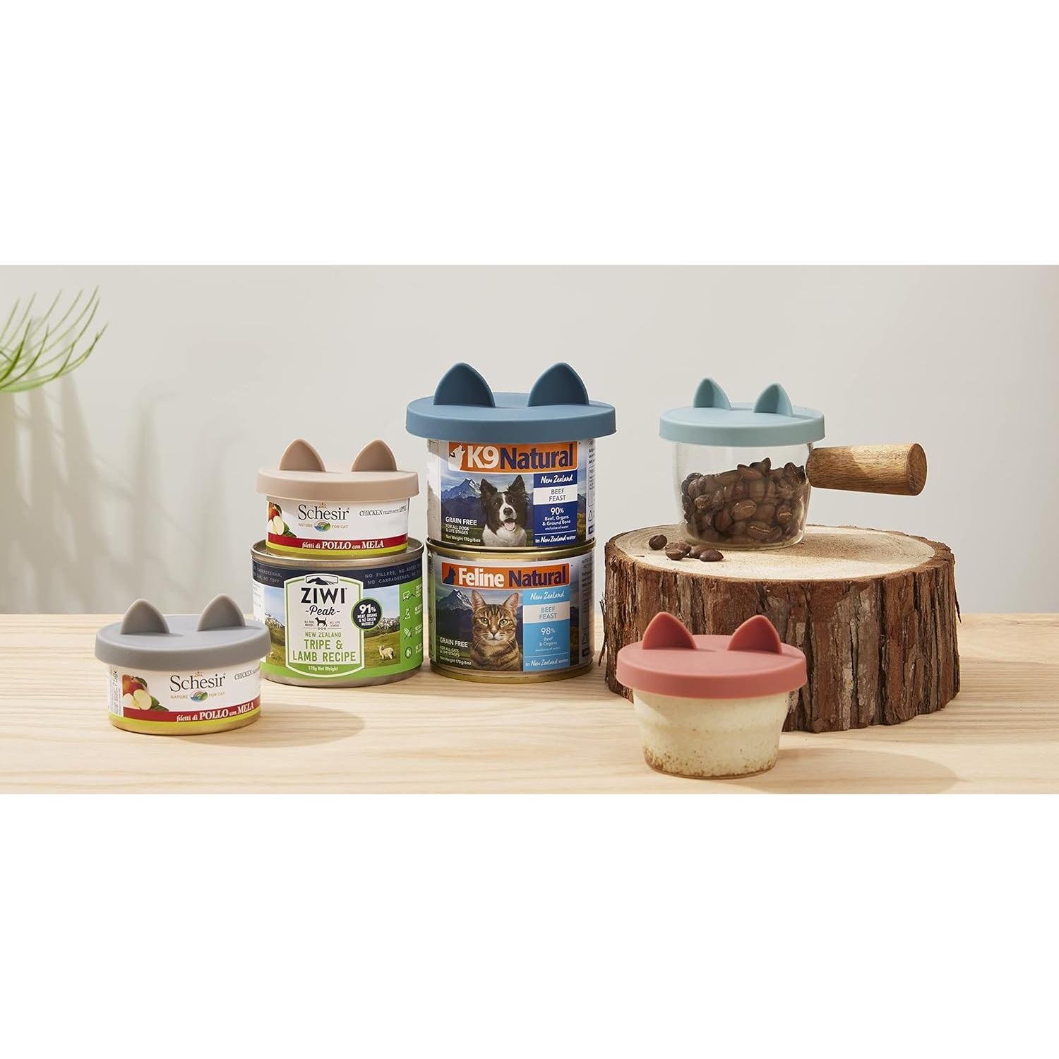 Tapas de Latas para Gatos OHMO 2 Pack Silicona Verde Camo