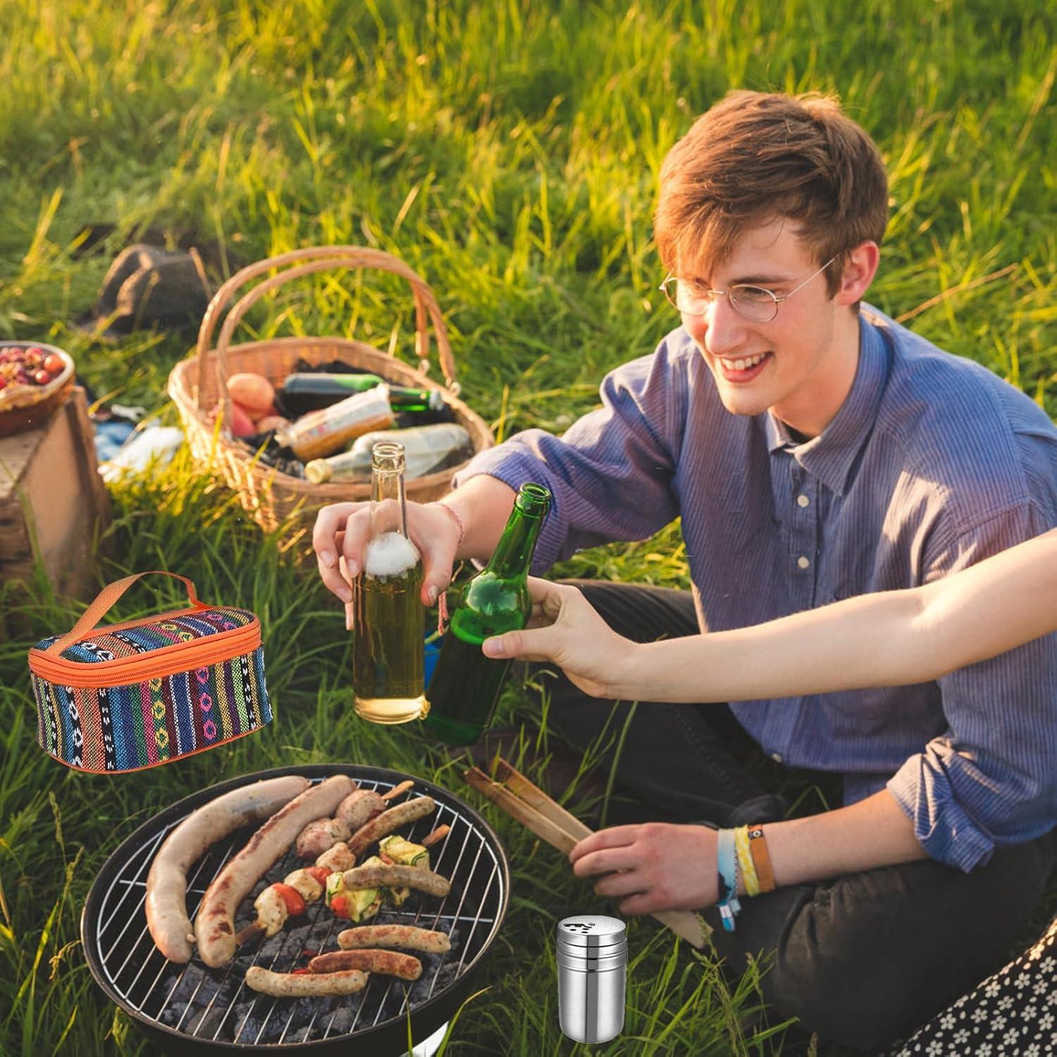 Kit de Molinillos de Especias EZYoutdoor 6 Piezas Acero Inoxidable