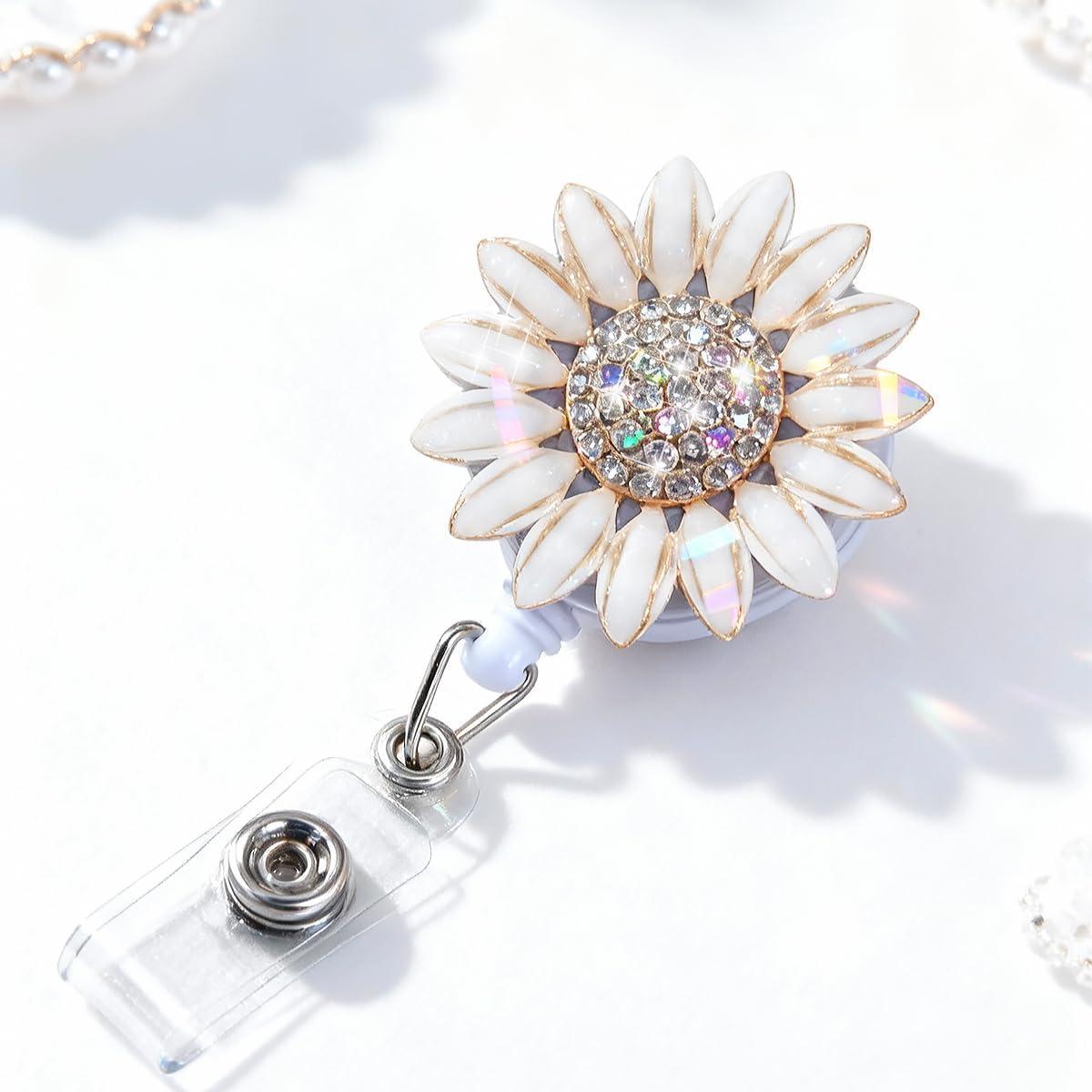 Soporte de Insignia Retráctil Ascrafter 2 Piezas Flor Champán