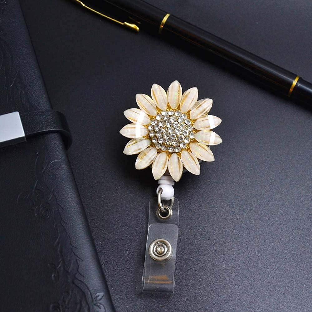 Soporte de Insignia Retráctil Ascrafter 2 Piezas Flor Champán