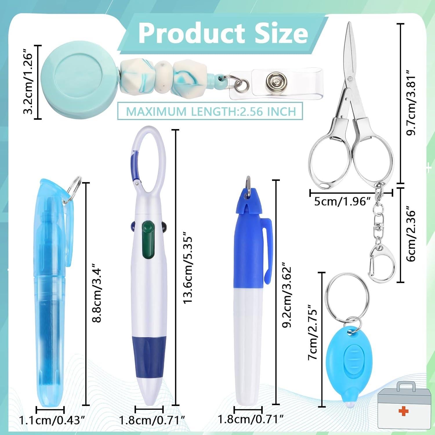 Set de Accesorios para Enfermeras Uaimvie 6 Piezas - Azul