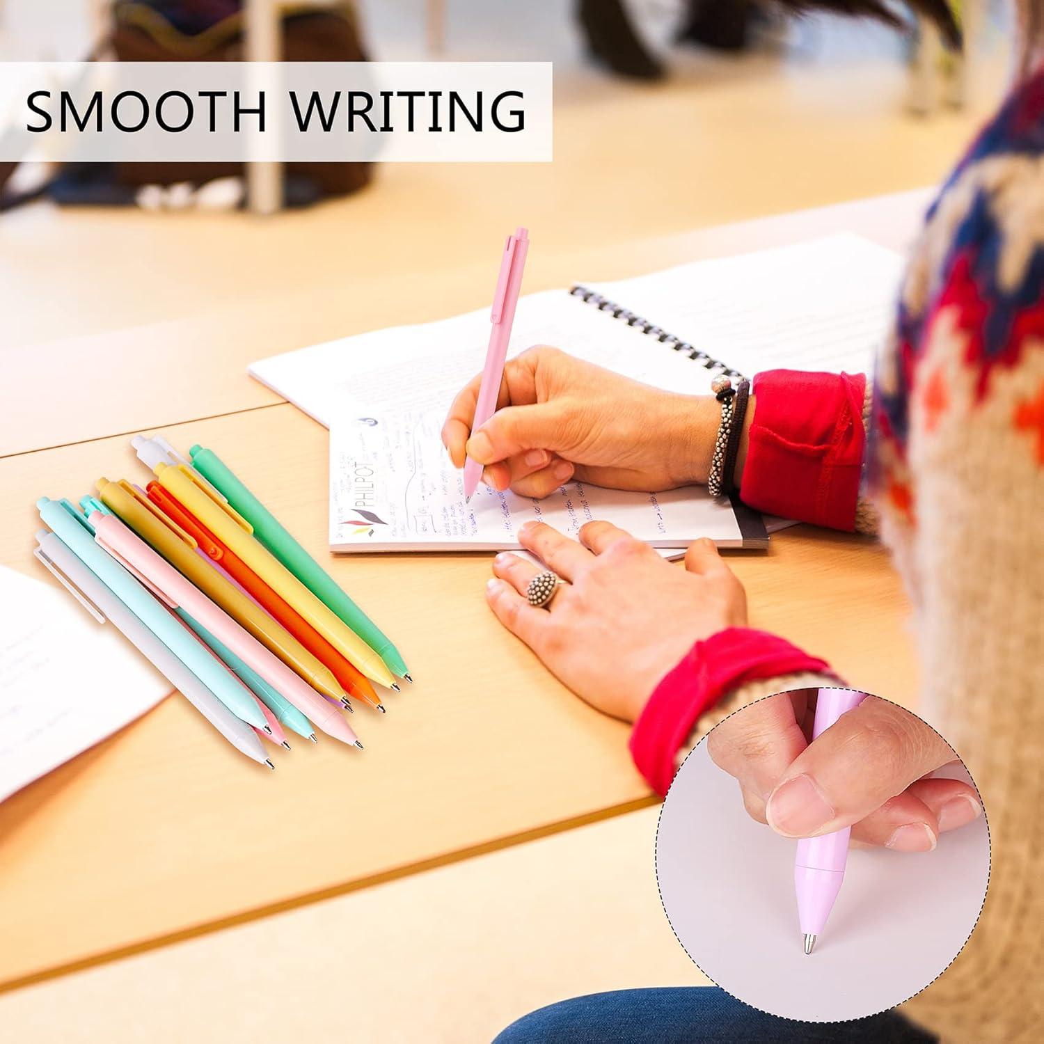 Bolígrafos de Punta Fina WY WENYUAN - 12 Pcs Tinta Negra 1.0 mm