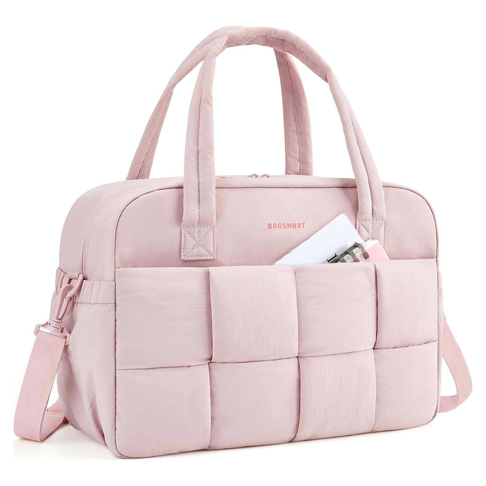 Bolsa de Gimnasio BAGSMART 24L para Mujeres Rosa Bebé
