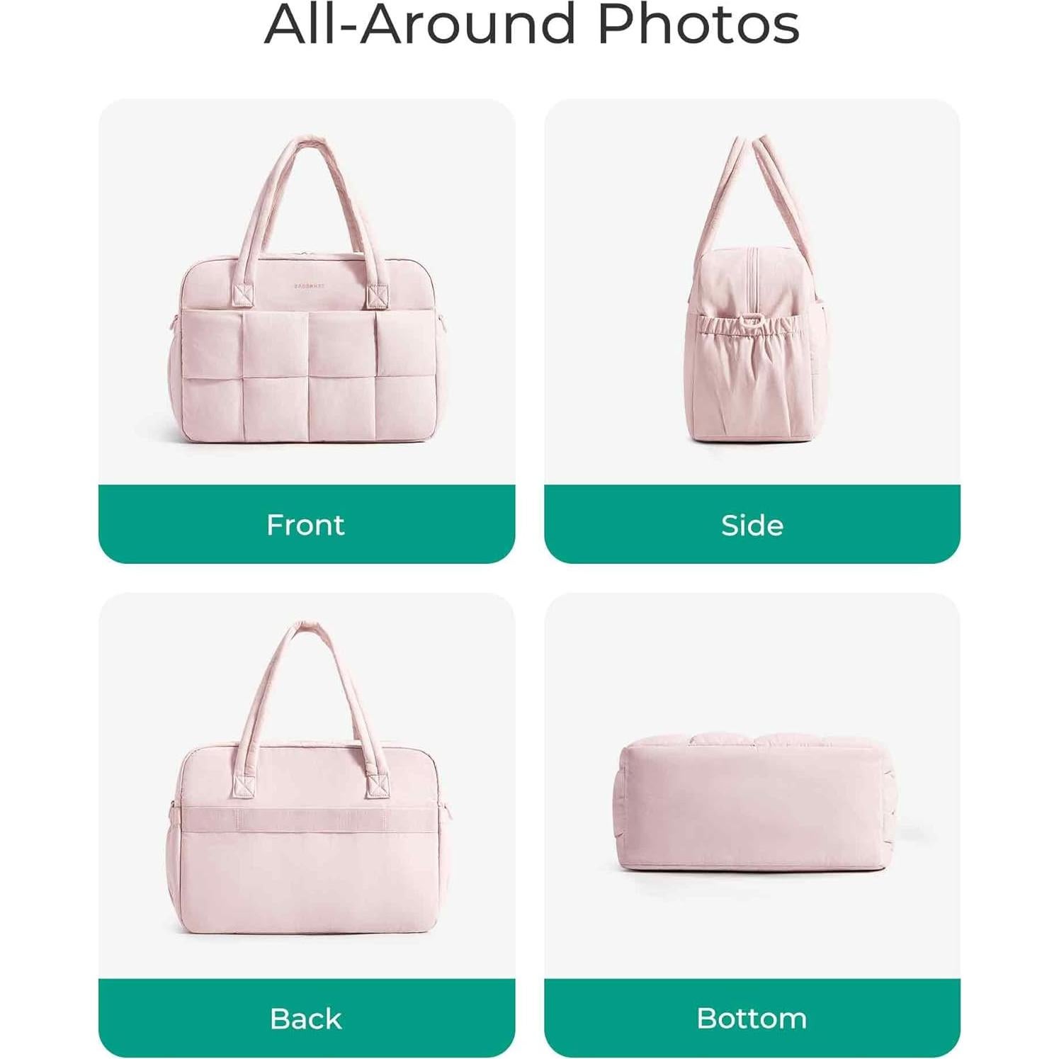 Bolsa de Gimnasio BAGSMART 24L para Mujeres Rosa Bebé