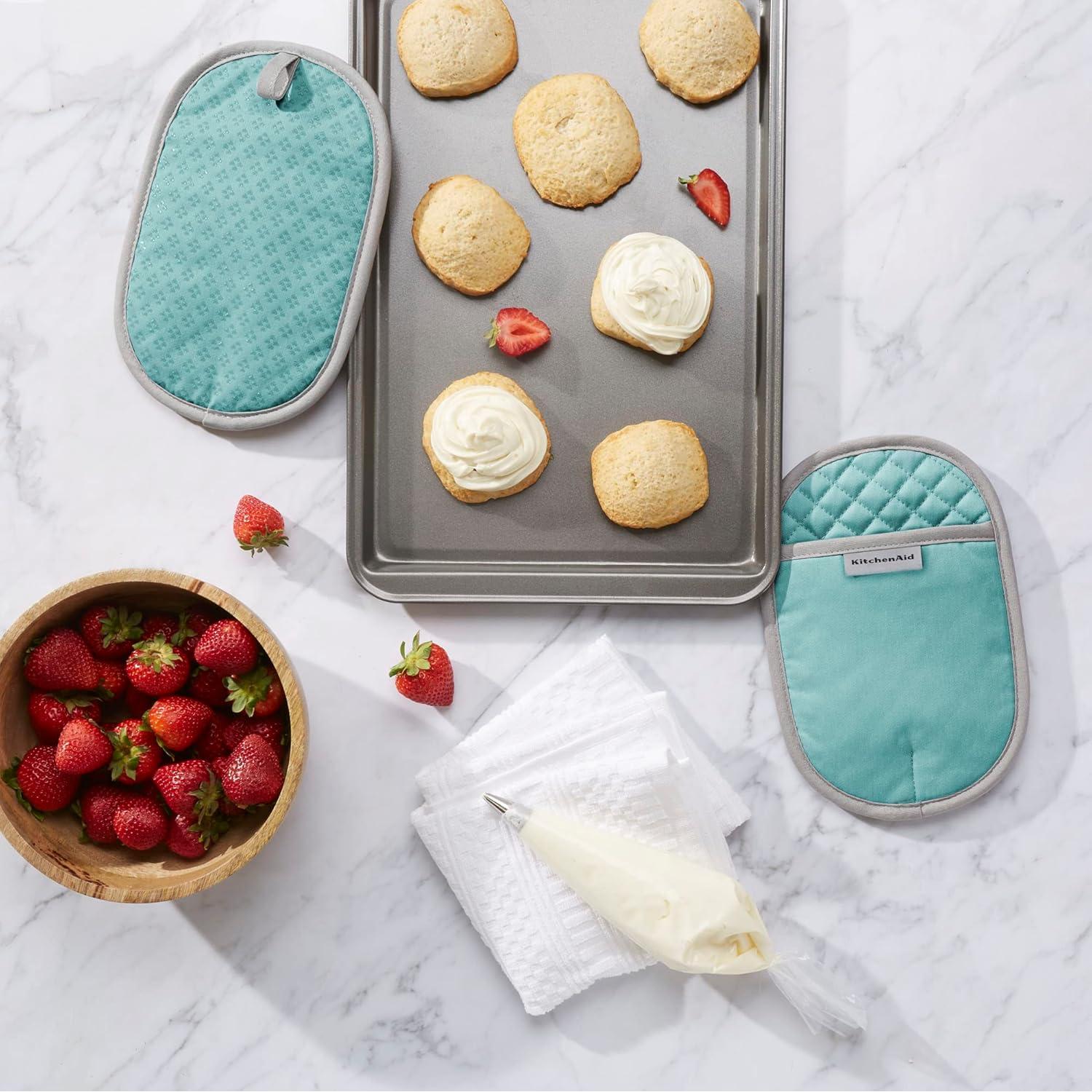 Soporte para Ollas KitchenAid Asteroid 2 Piezas 16.5x25.4cm Aqua