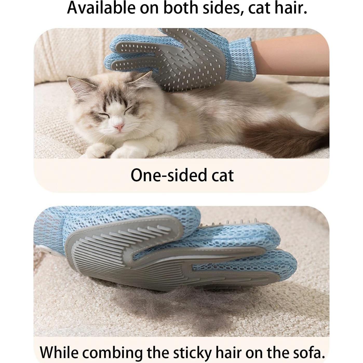 Guante de Aseo 2 en 1 Zoocozy para Mascotas - Azul