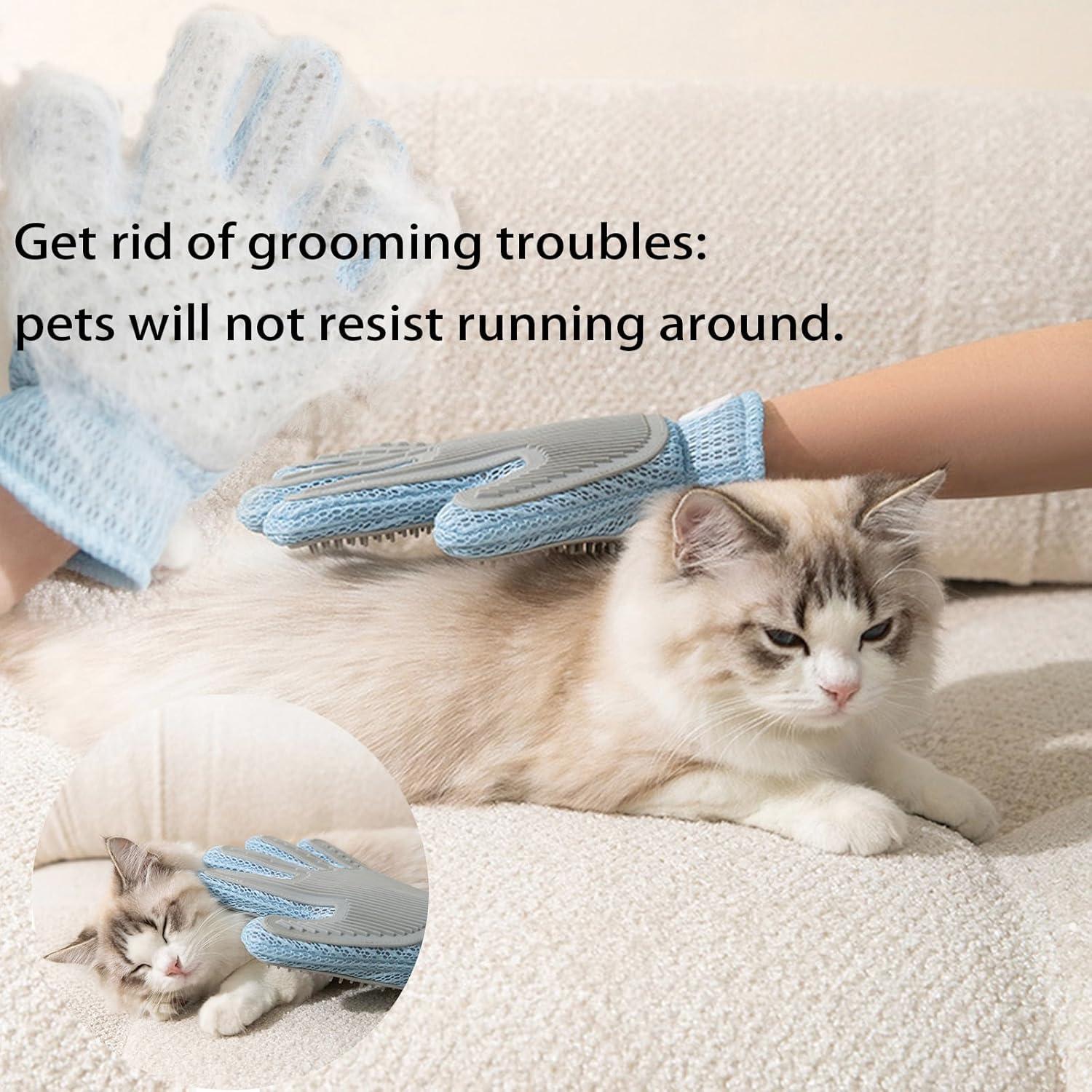 Guante de Aseo 2 en 1 Zoocozy para Mascotas - Azul