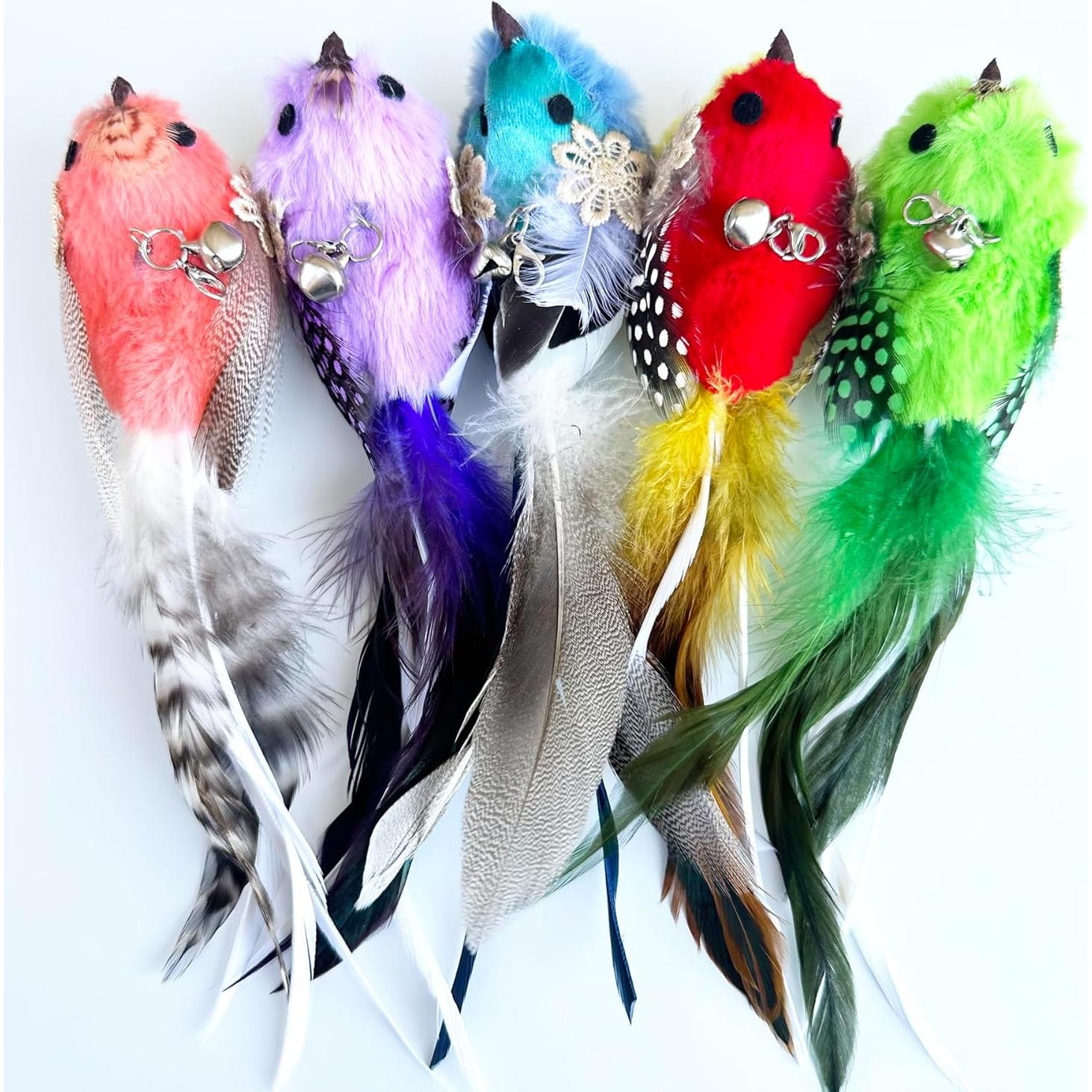 Recargas de Juguetes de Plumas para Gatos CATENEED 5 Piezas