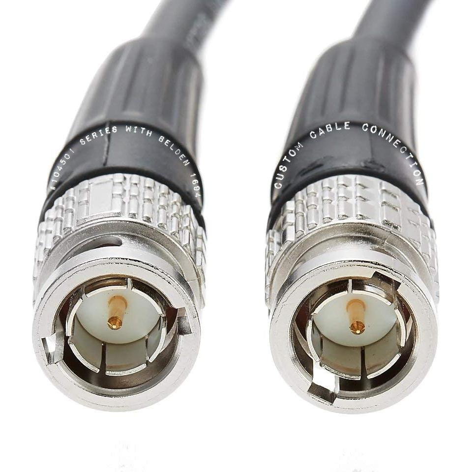 Cable Coaxial Belden 1694A 1 Pie 18 AWG HD-SDI Custom Cable