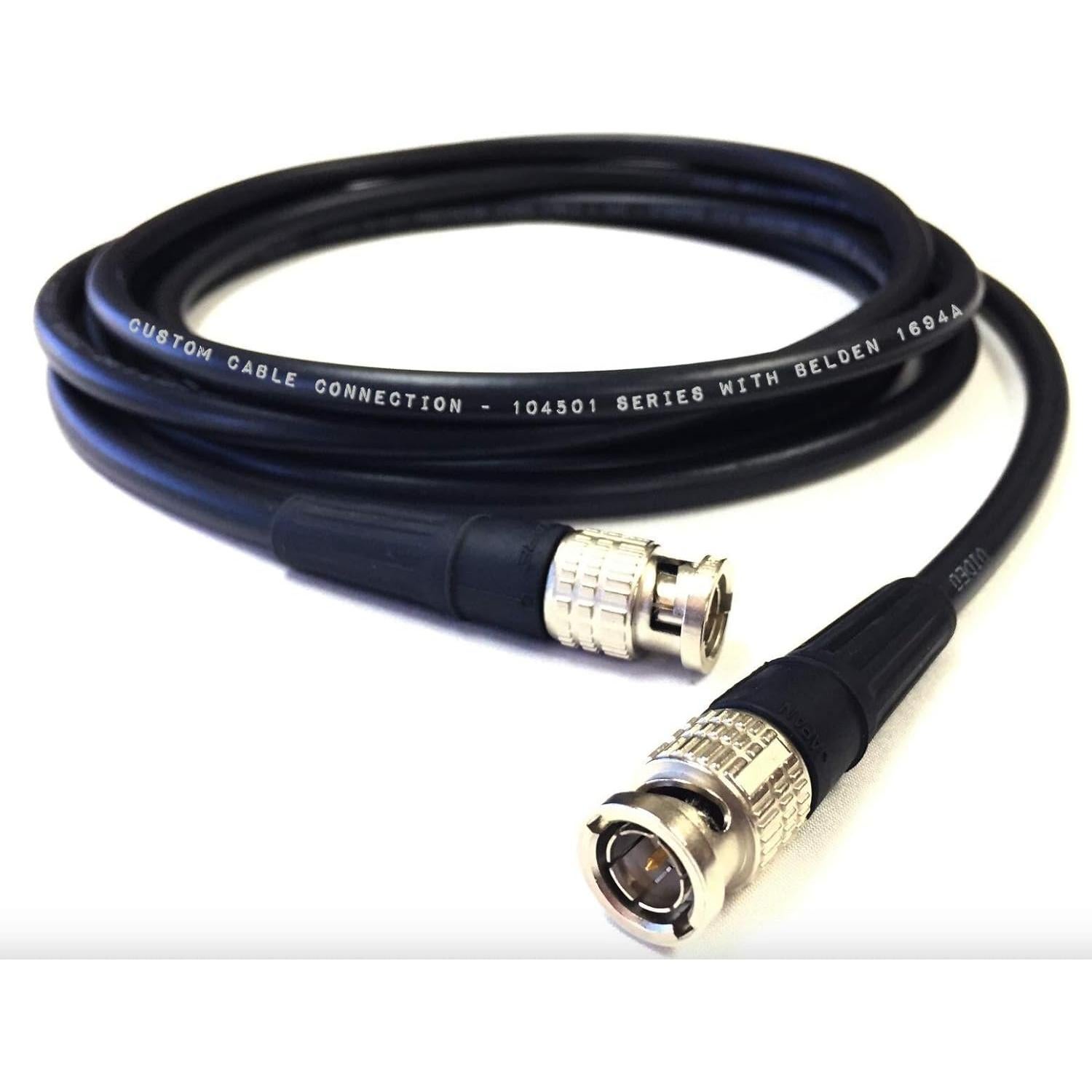 Cable Coaxial Belden 1694A 1 Pie 18 AWG HD-SDI Custom Cable