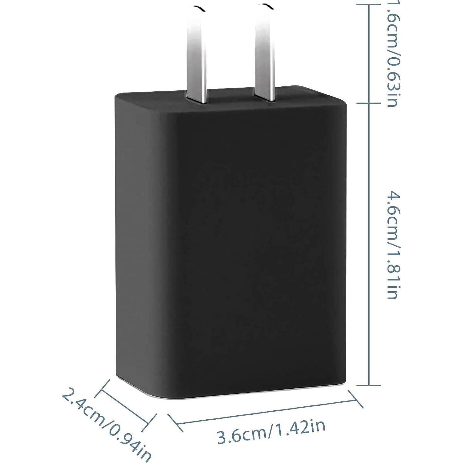 Cargador de Pared MEHIDFY USB 5V 2A Carga Rápida Negro