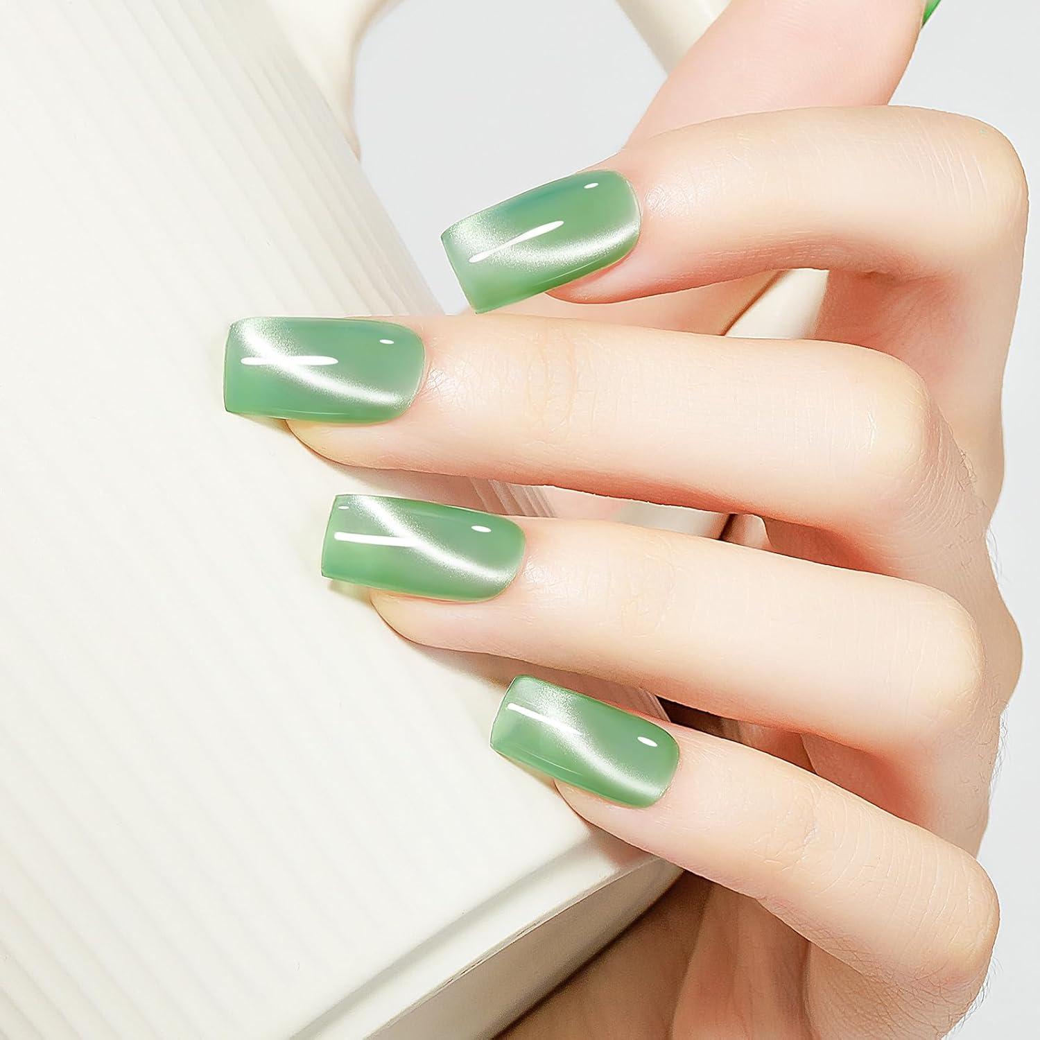 Esmalte de Uñas en Gel MIZHSE Cat Eye 3 Colores + Varita